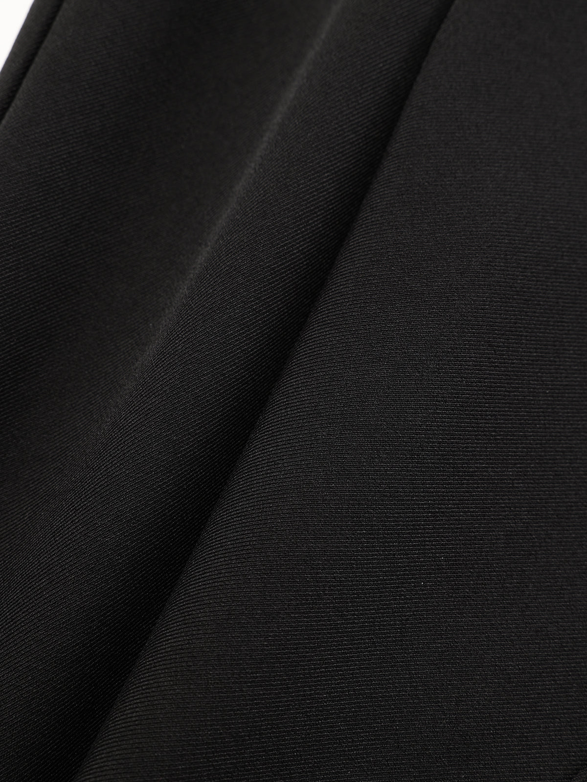 Faux Leather Waistband Straight-Leg Pants - Image 3