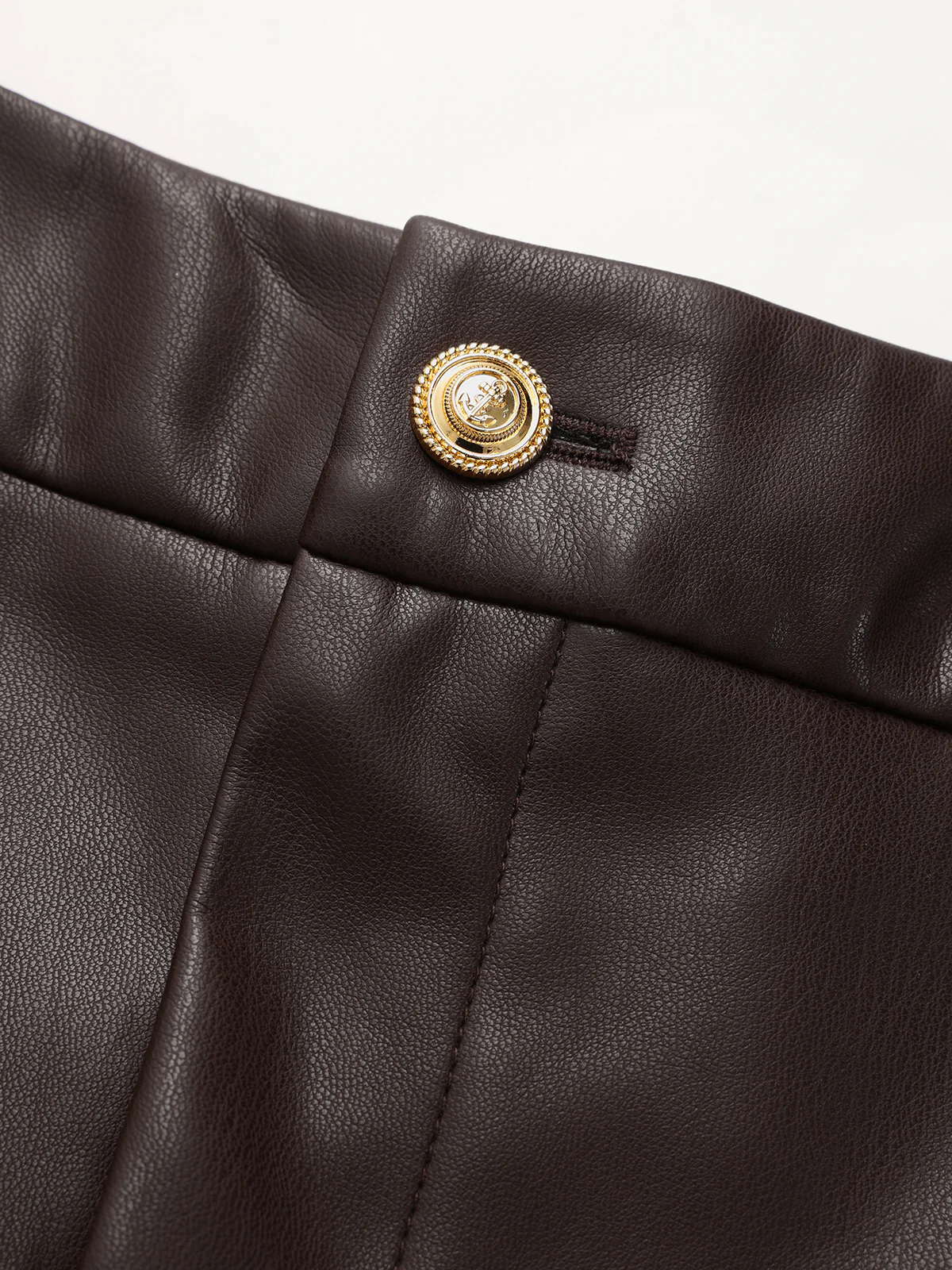 Faux Leather Wide-Leg Pants - Image 4