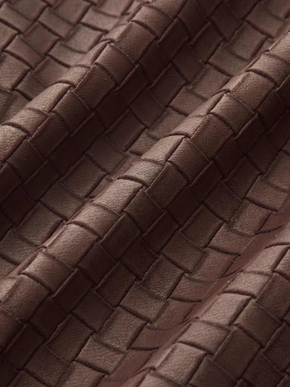 Faux Leather Woven-Patterned Shirt - Image 3
