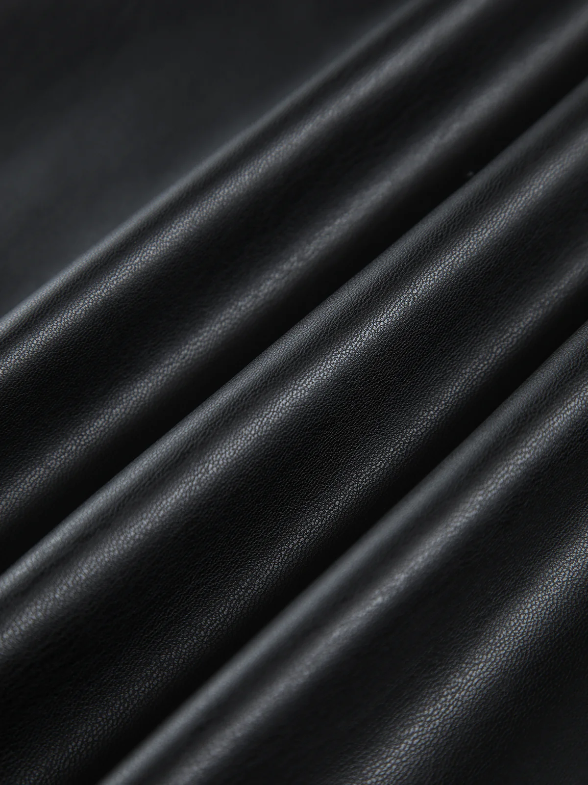 Faux Leather Zippered Mini Skirt - Image 5