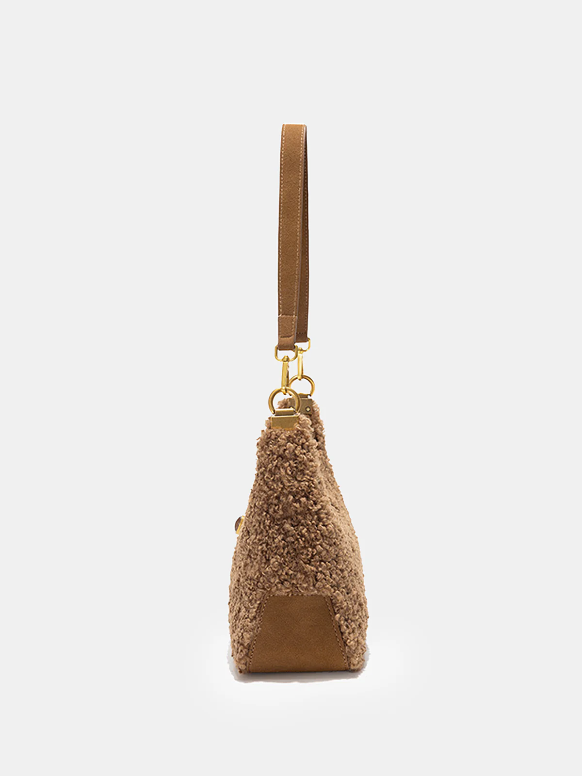 Faux Shearling Hobo Bag - Image 4