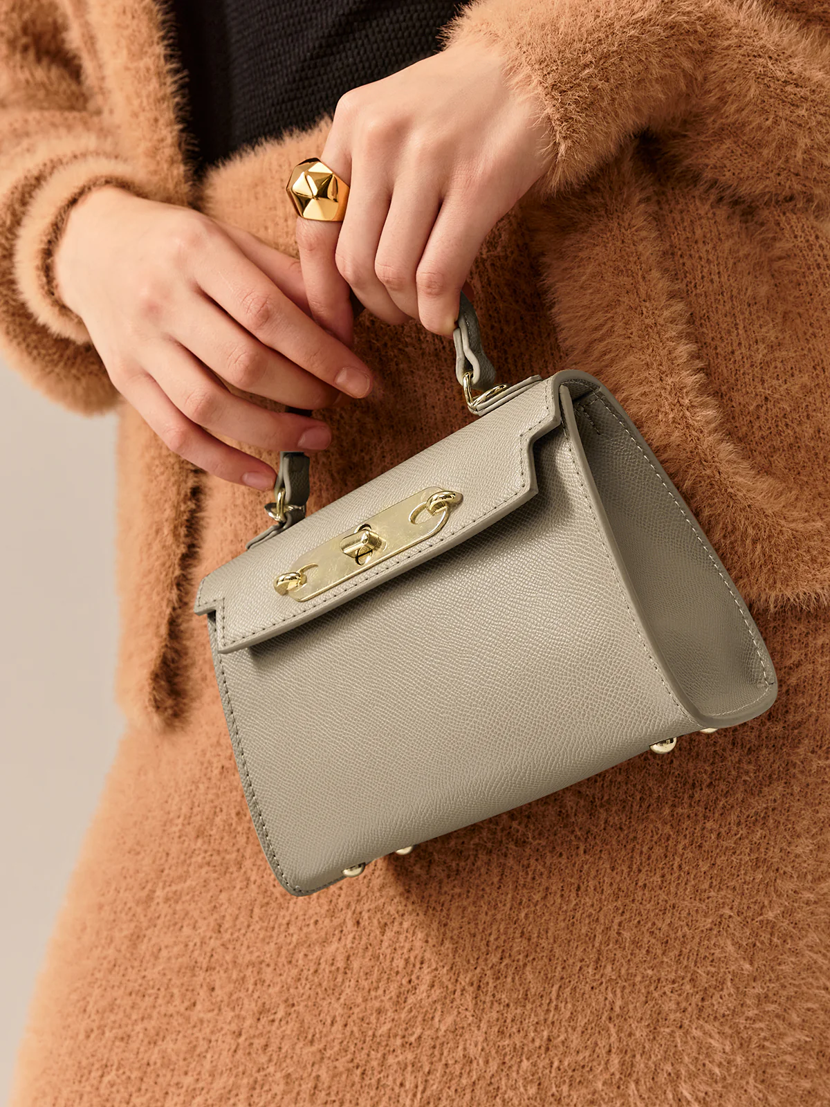 Mini Flap Crossbody Handbag - Image 2