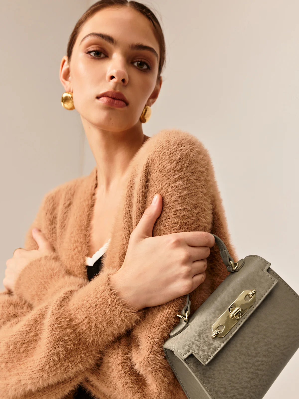 Mini Flap Crossbody Handbag - Image 4