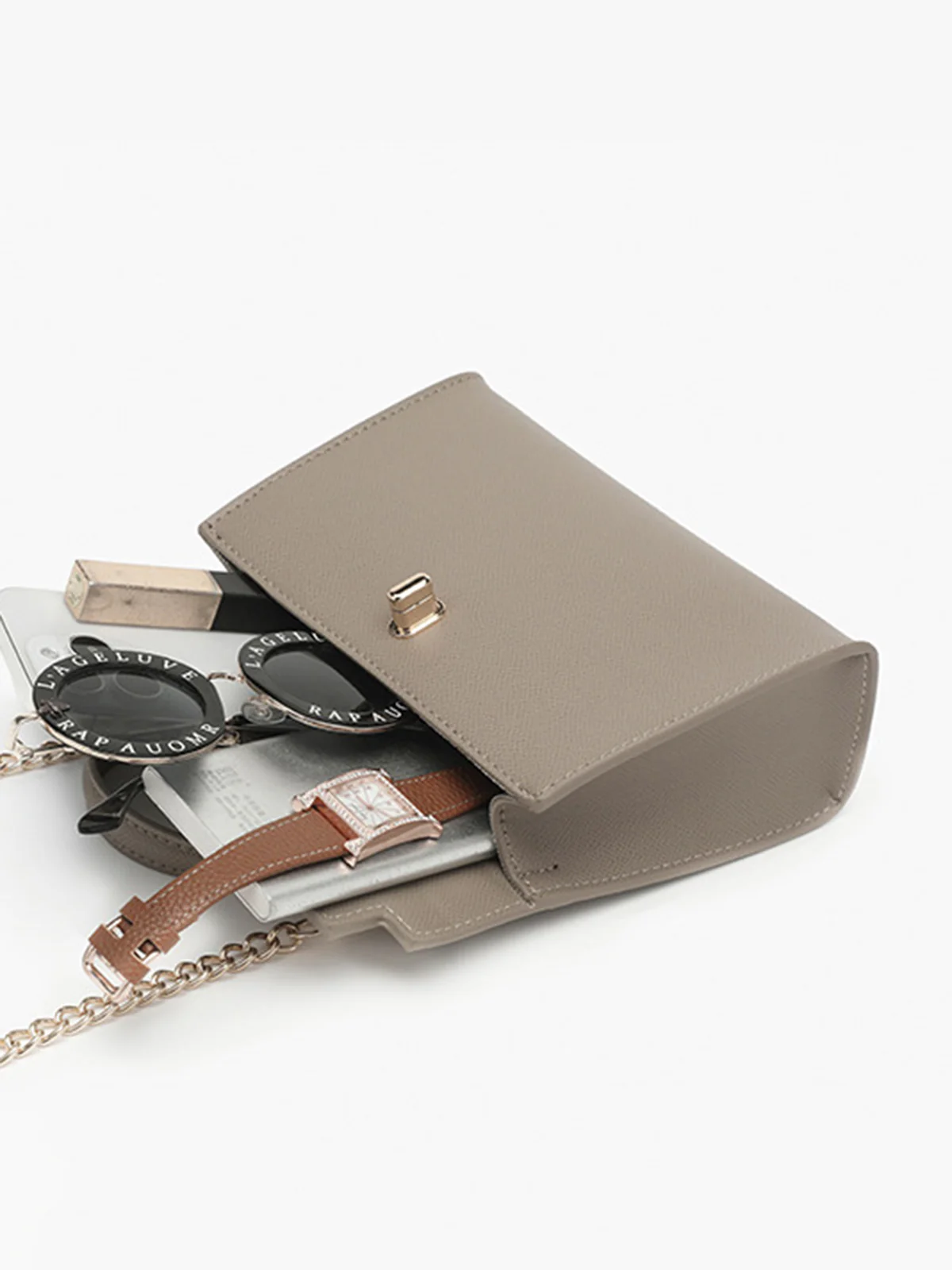Mini Flap Crossbody Handbag - Image 7