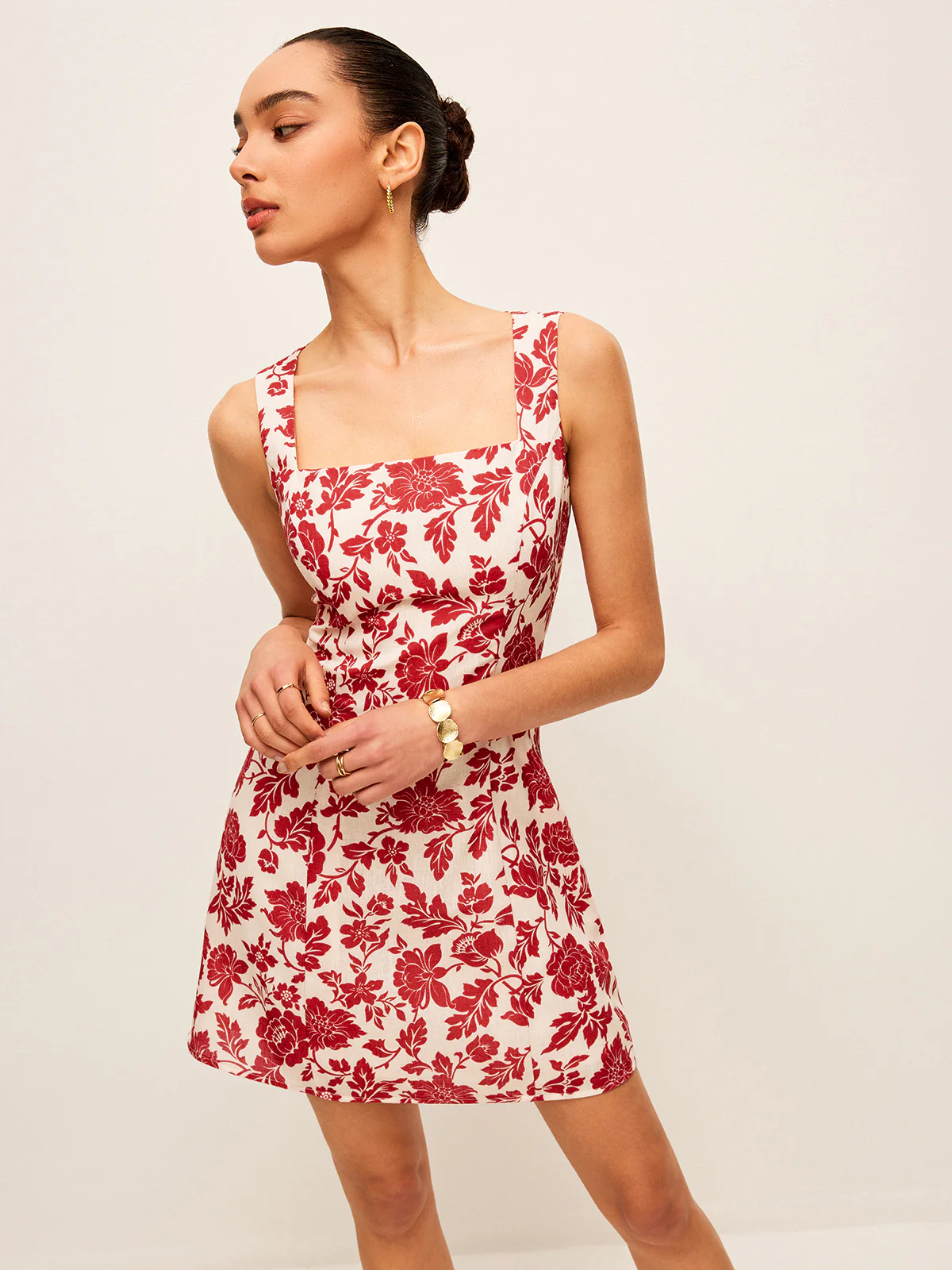 Flora Print Square-Neck Dress - Image 3