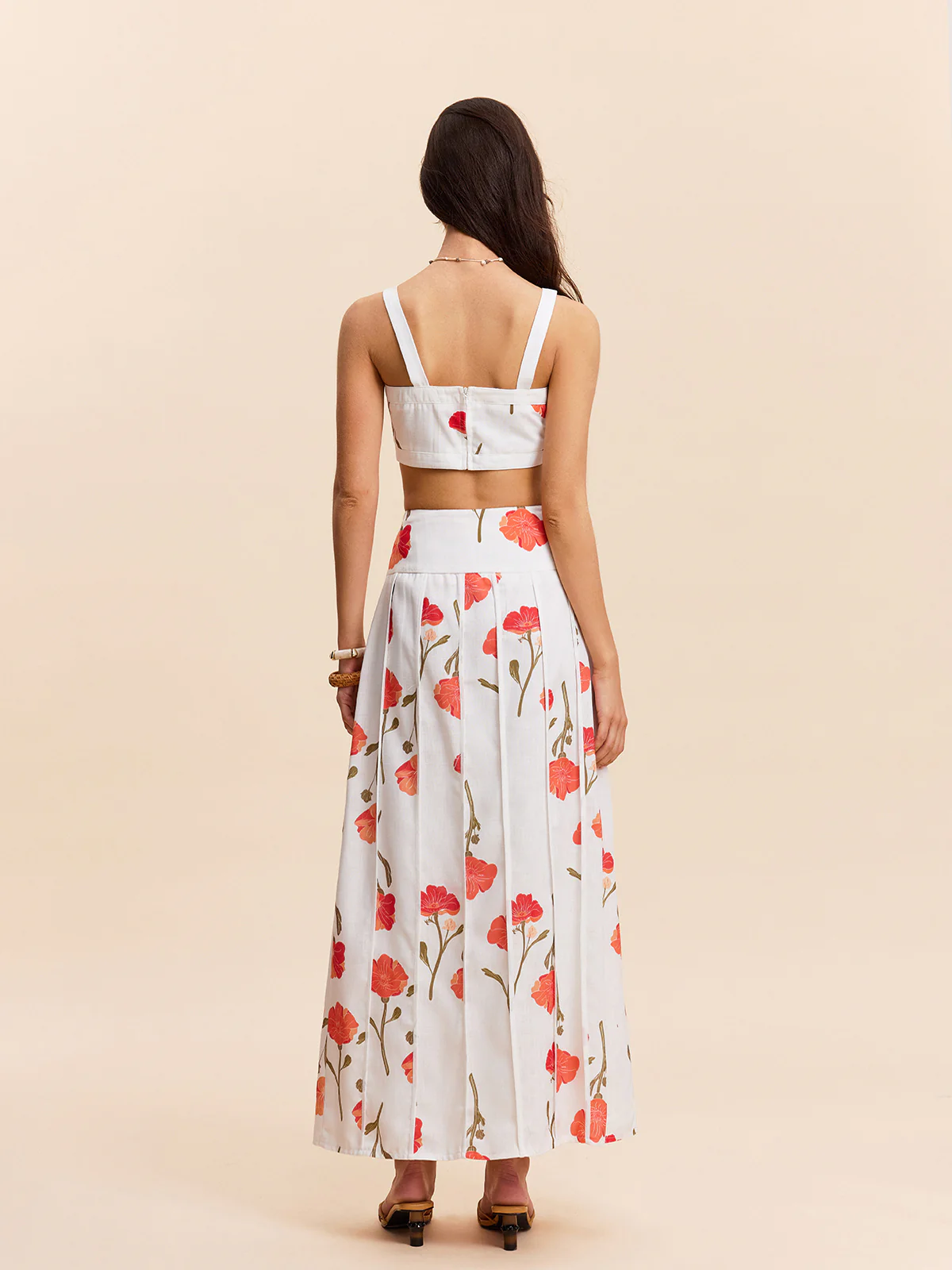Floral Crop Top With Skirt Set - Image 7