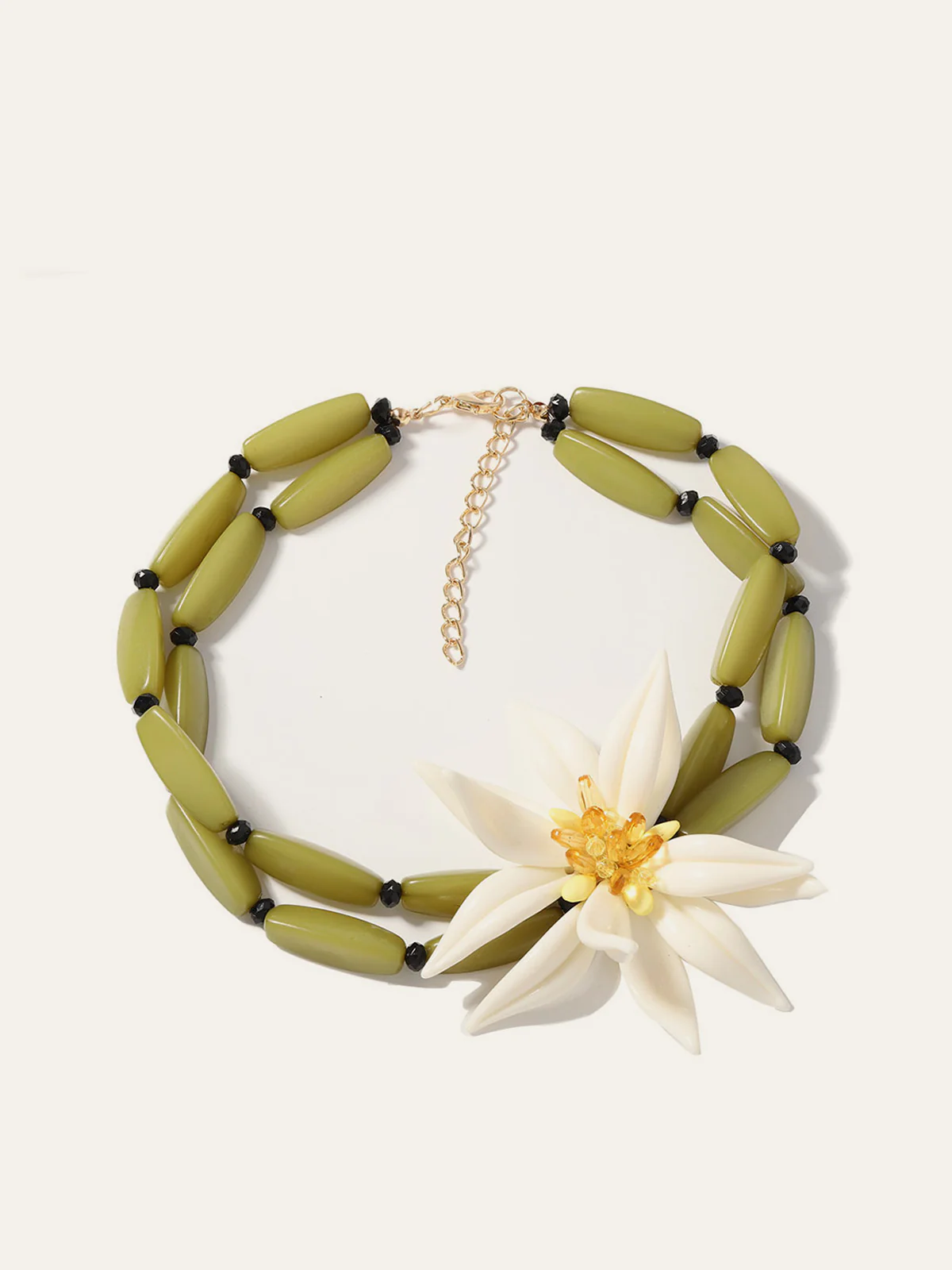 Floral Detail Beaded Bracelet