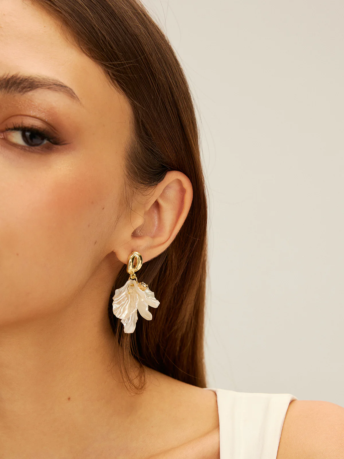 Floral Drop Earrings - Image 2