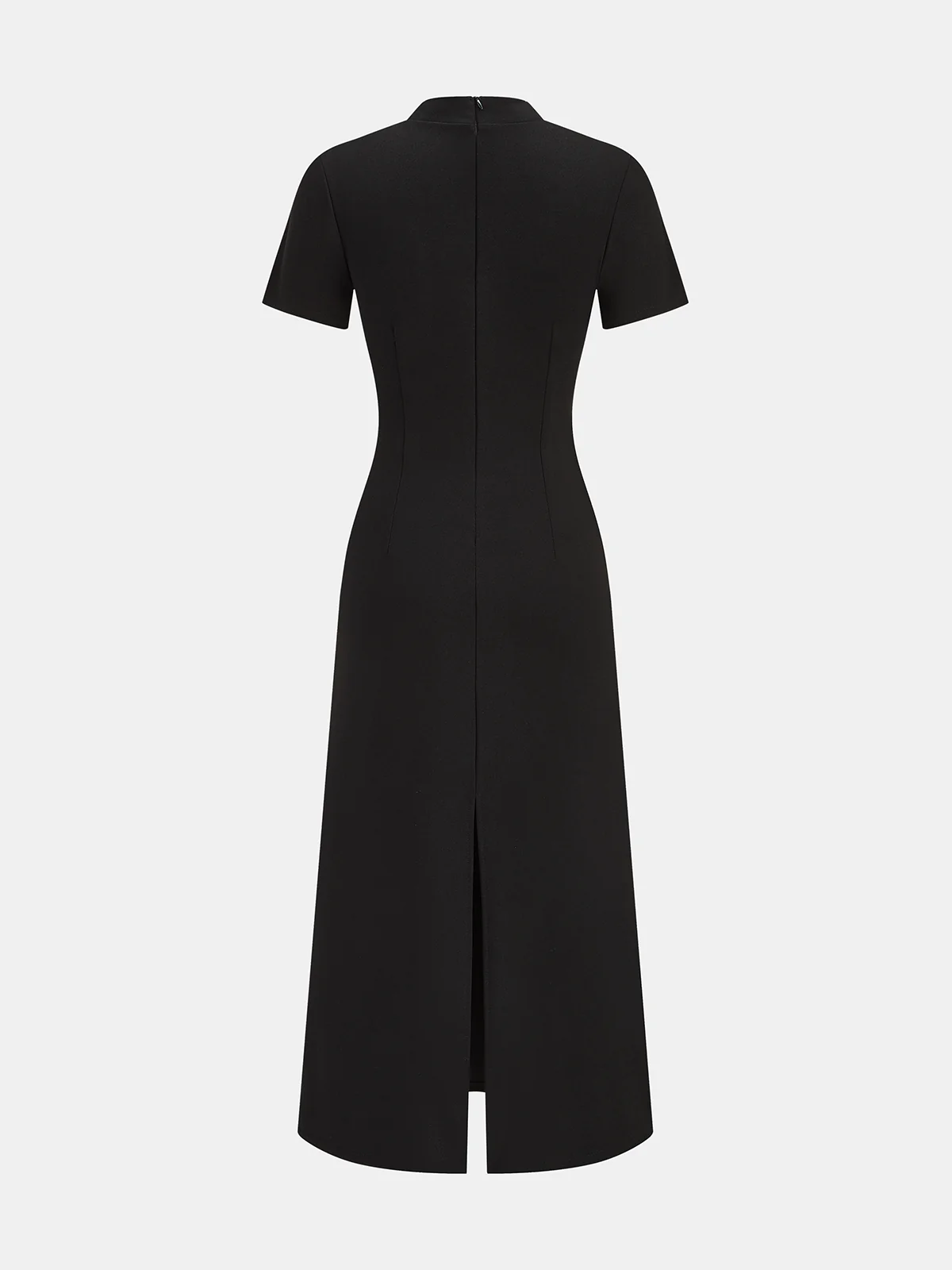 Floral Embroidered Cheongsam Maxi Dress - Image 3