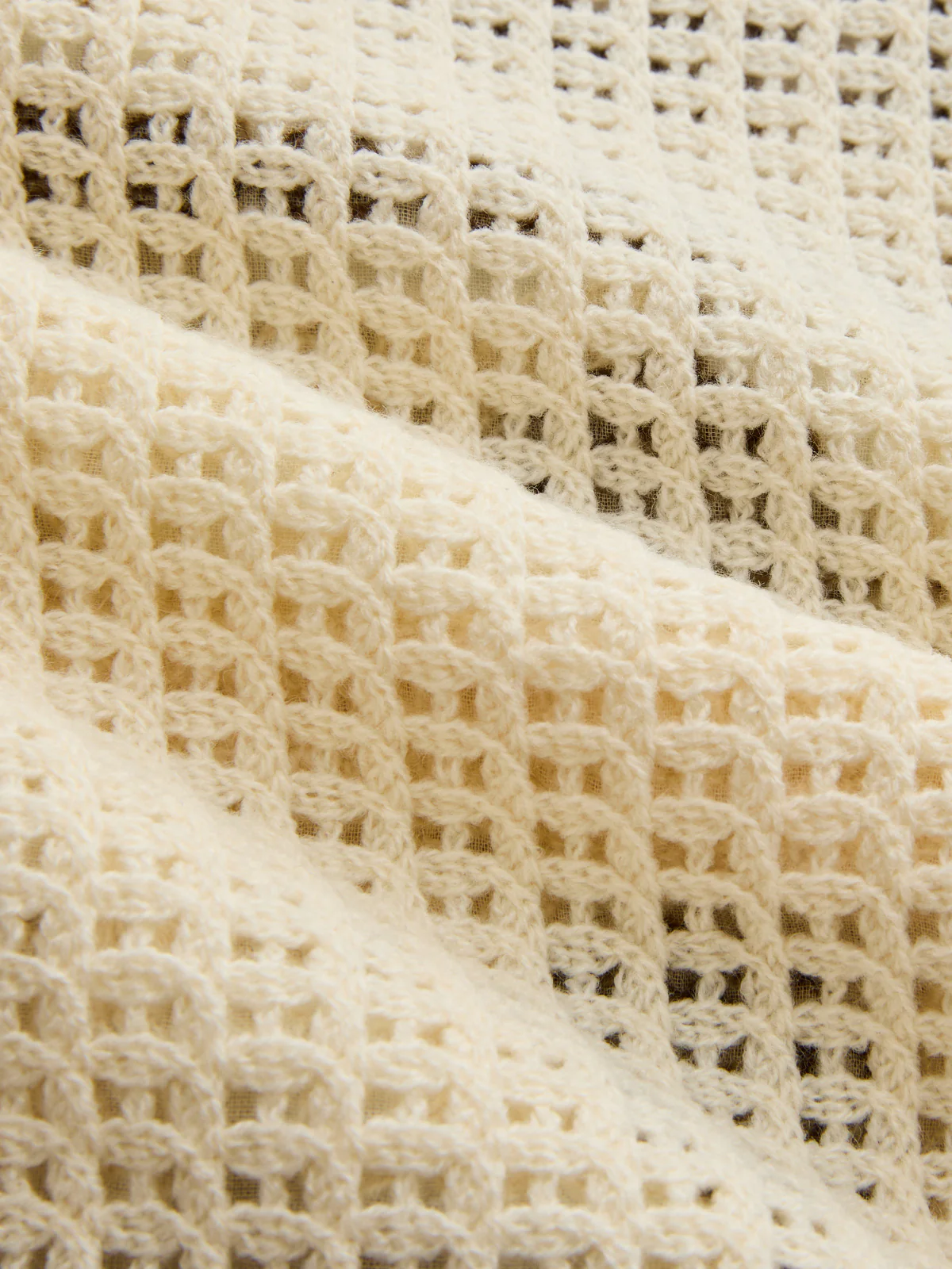 Floral Embroidered Crochet Knit Vest - Image 3