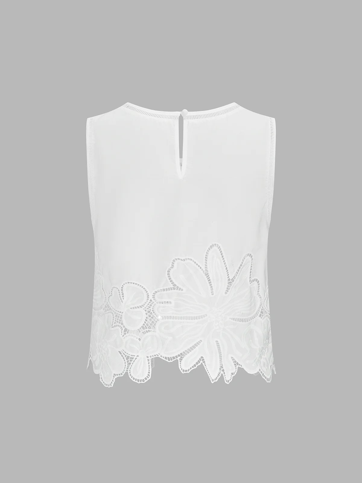 Floral Embroidered Top & Pleated Midi Skirt Set - Image 3