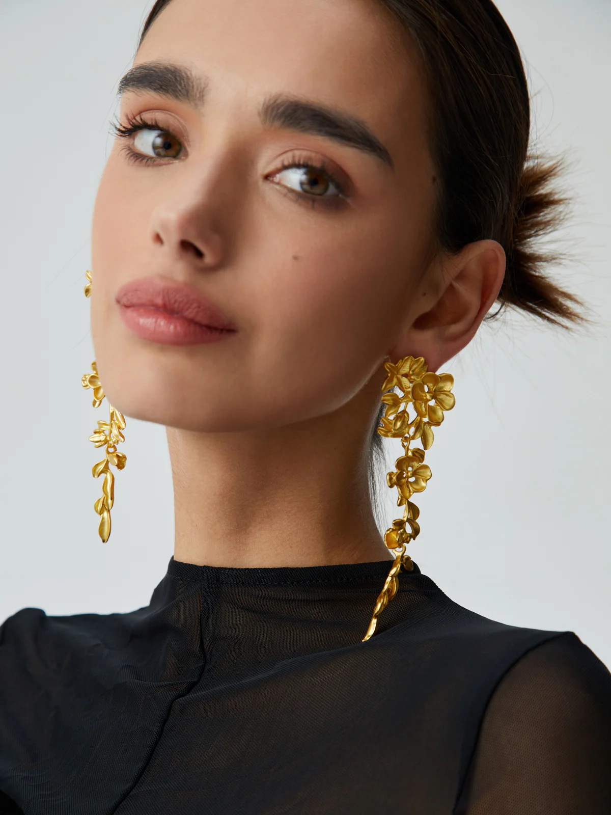 Floral Fringed Earrings - Image 2