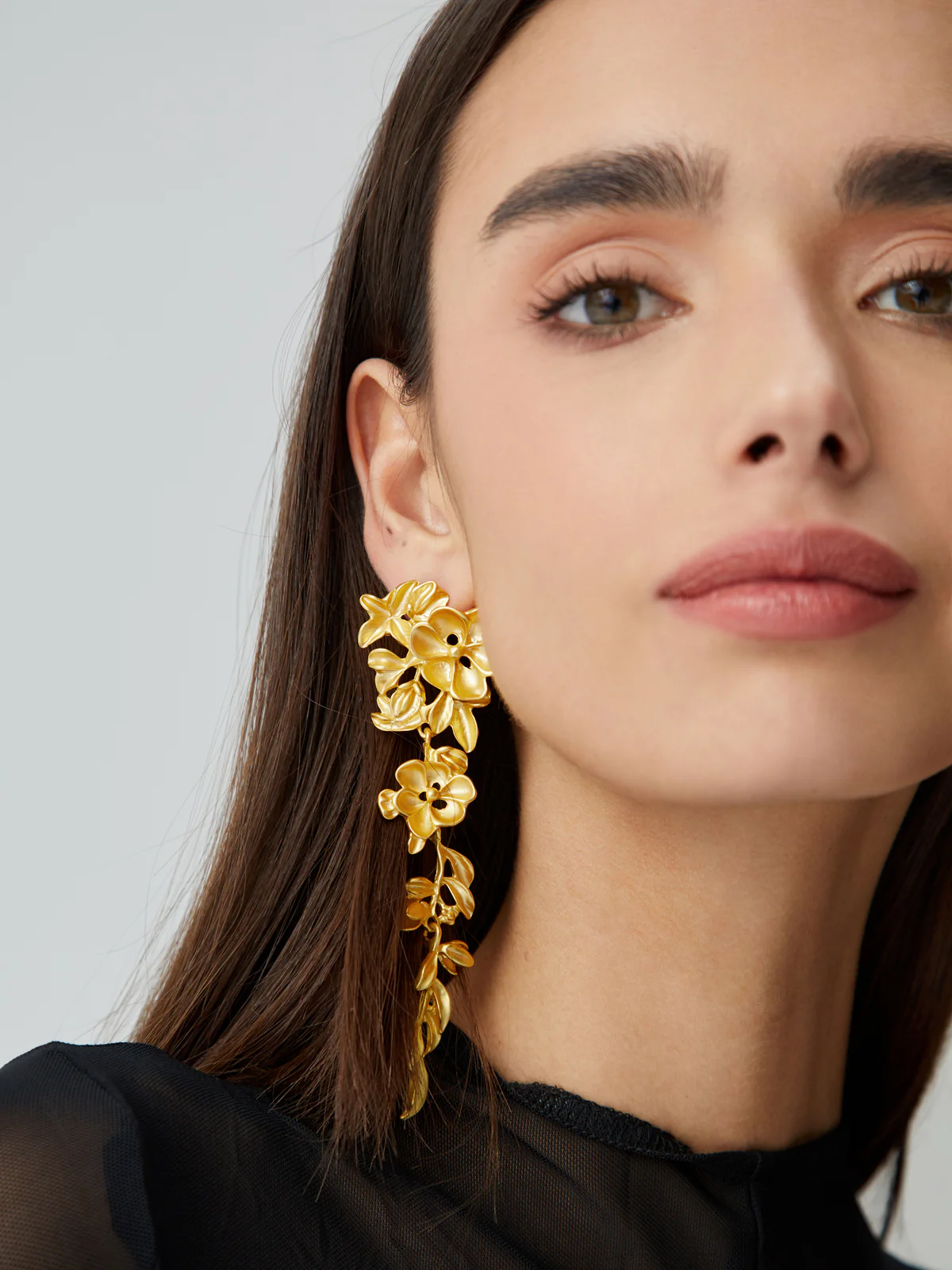 Floral Fringed Earrings - Image 3