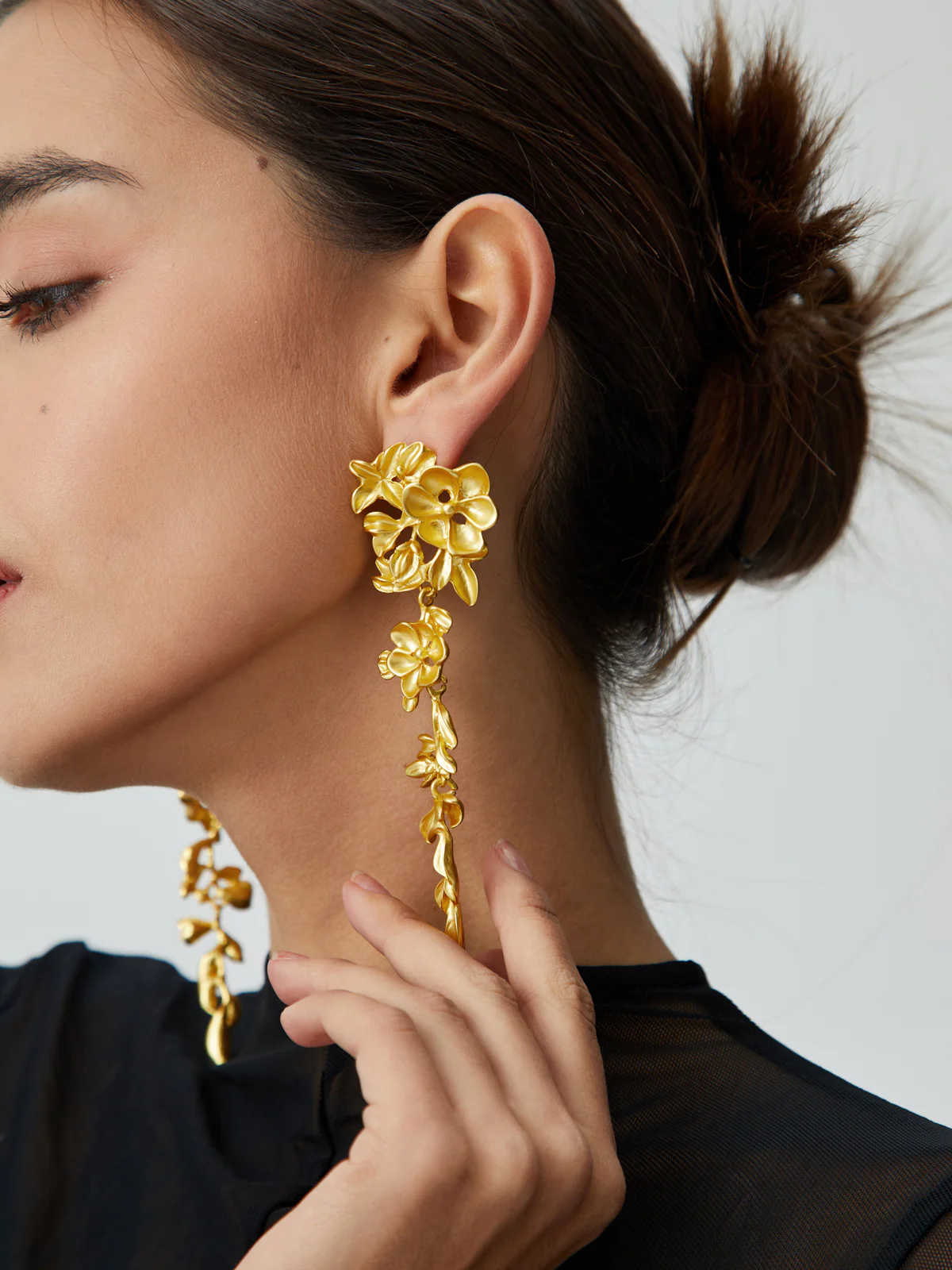 Floral Fringed Earrings - Image 4