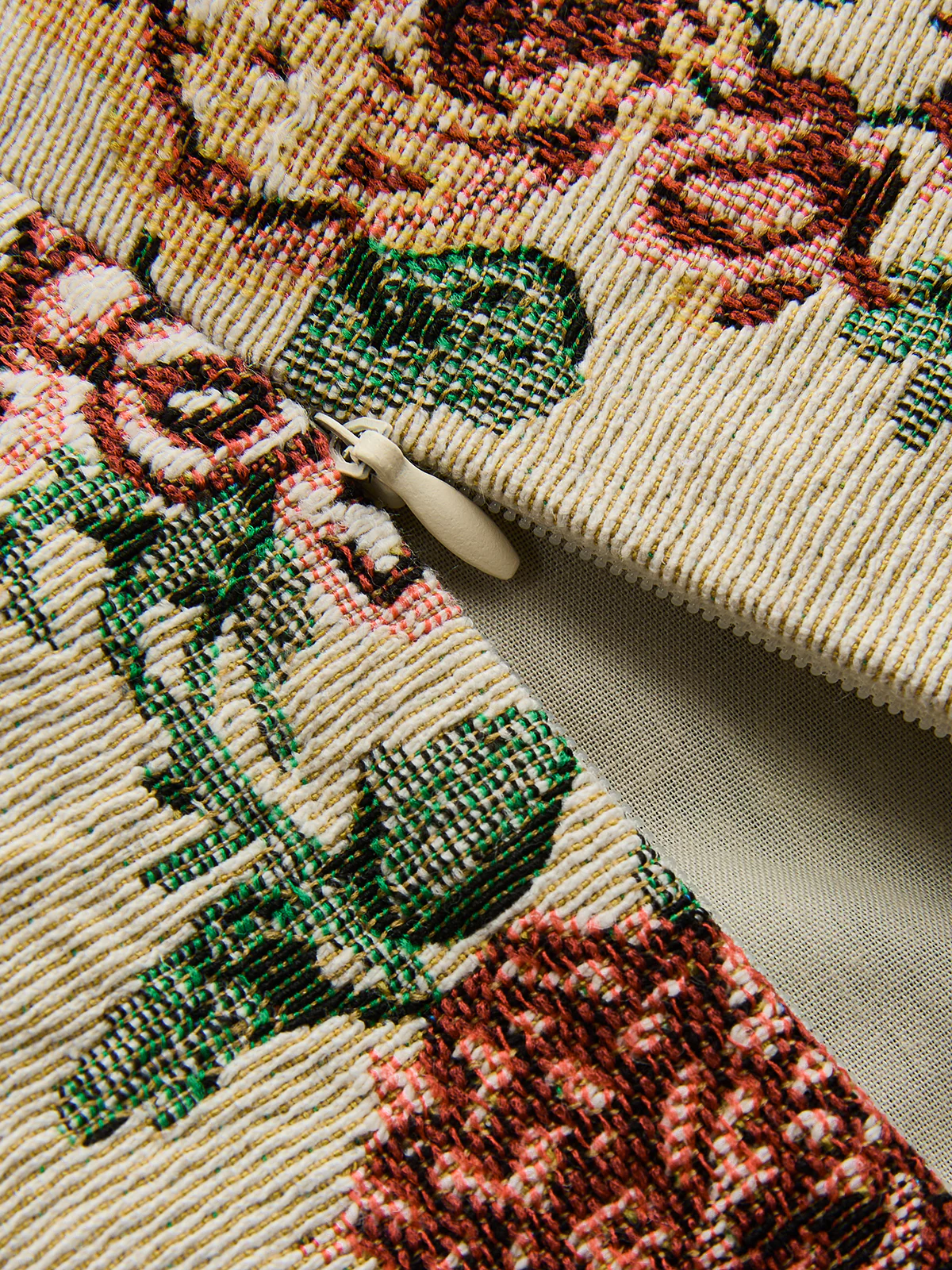Floral Jacquard Bustier Crop Top & Mini Skirt Set - Image 7