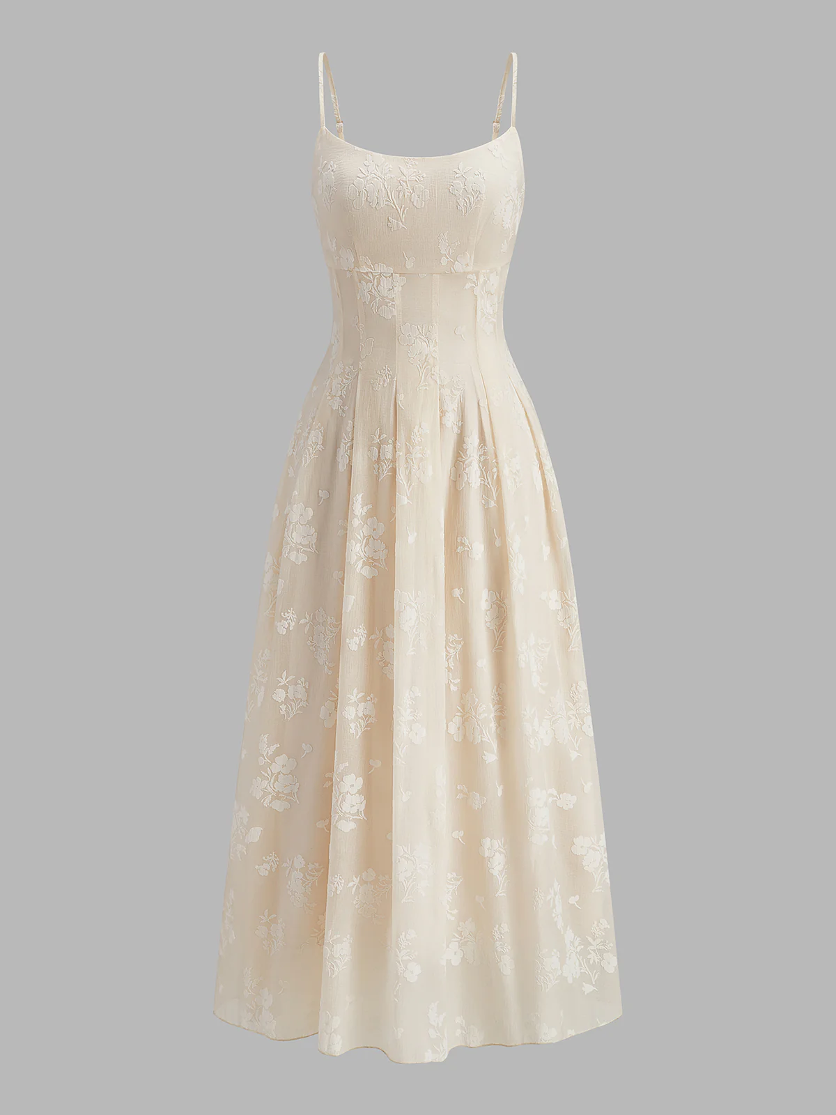 Floral Jacquard Long Dress - Image 8