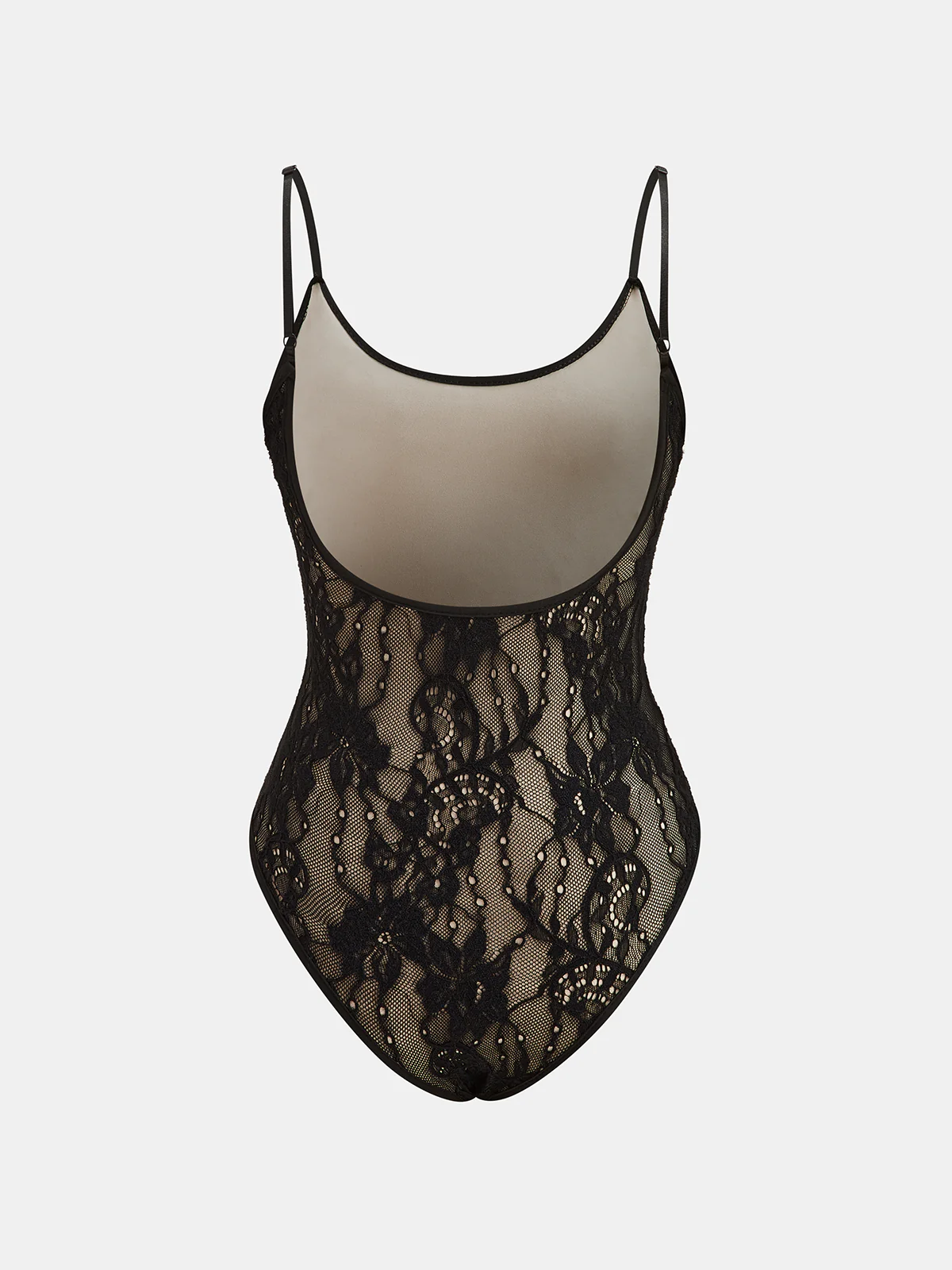 Floral Lace Backless Cami Bodysuit - Image 6