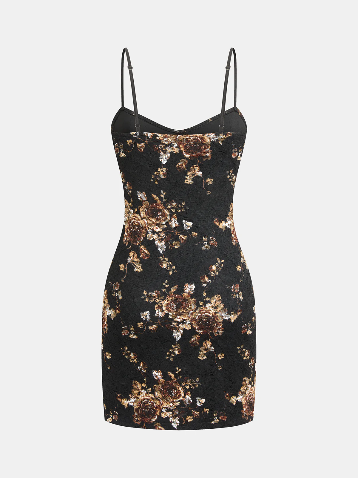 Floral Lace Cami Dress & Wrap Satin Skirt Set - Image 3