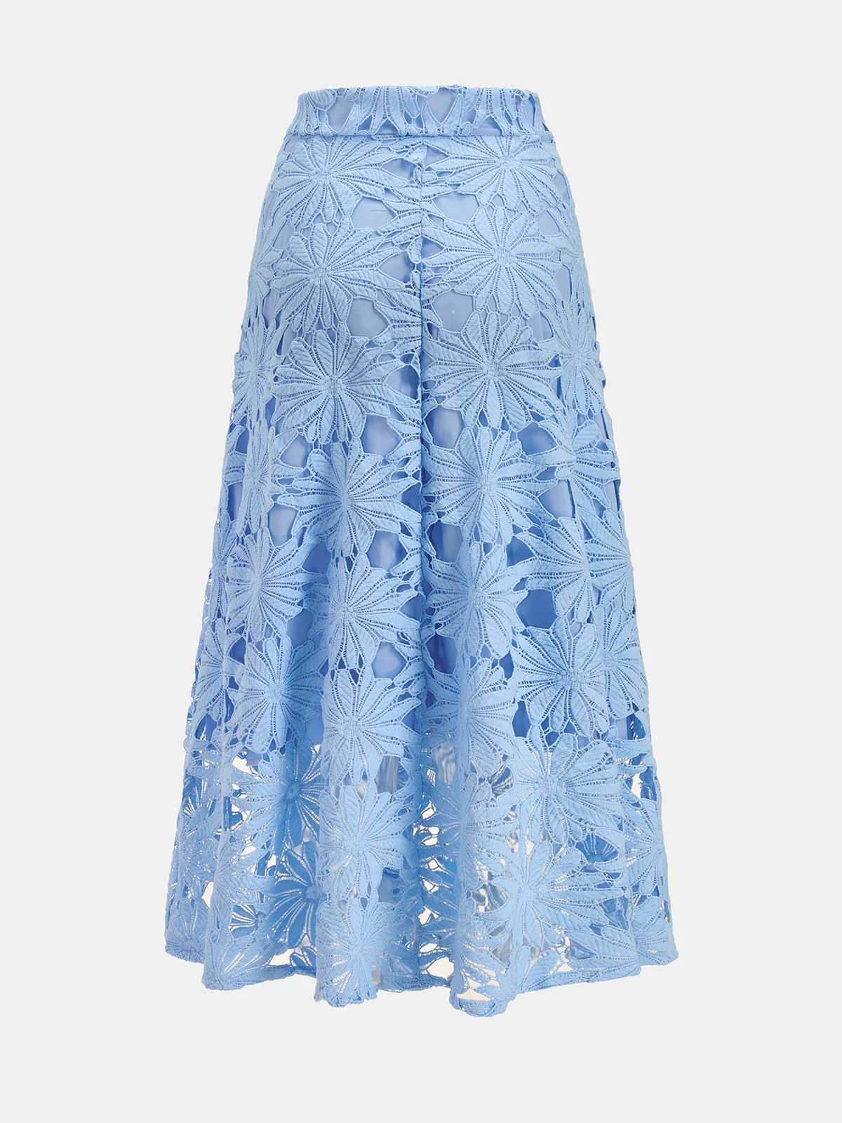 Floral Lace Crop Top & Midi Skirt Set - Image 5