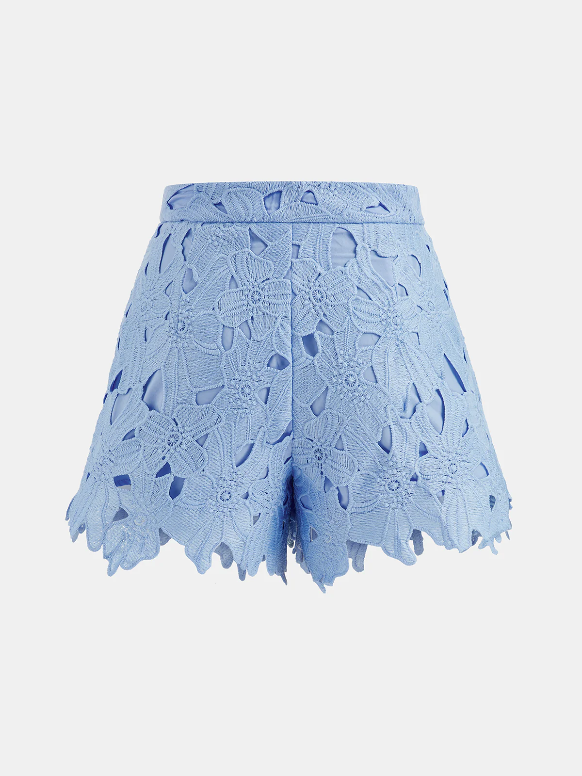 Floral Lace Cropped Shirt & Shorts Set - Image 6