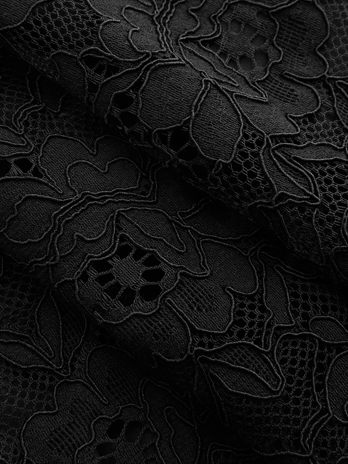 Floral Lace High-Waisted Shorts - Image 3