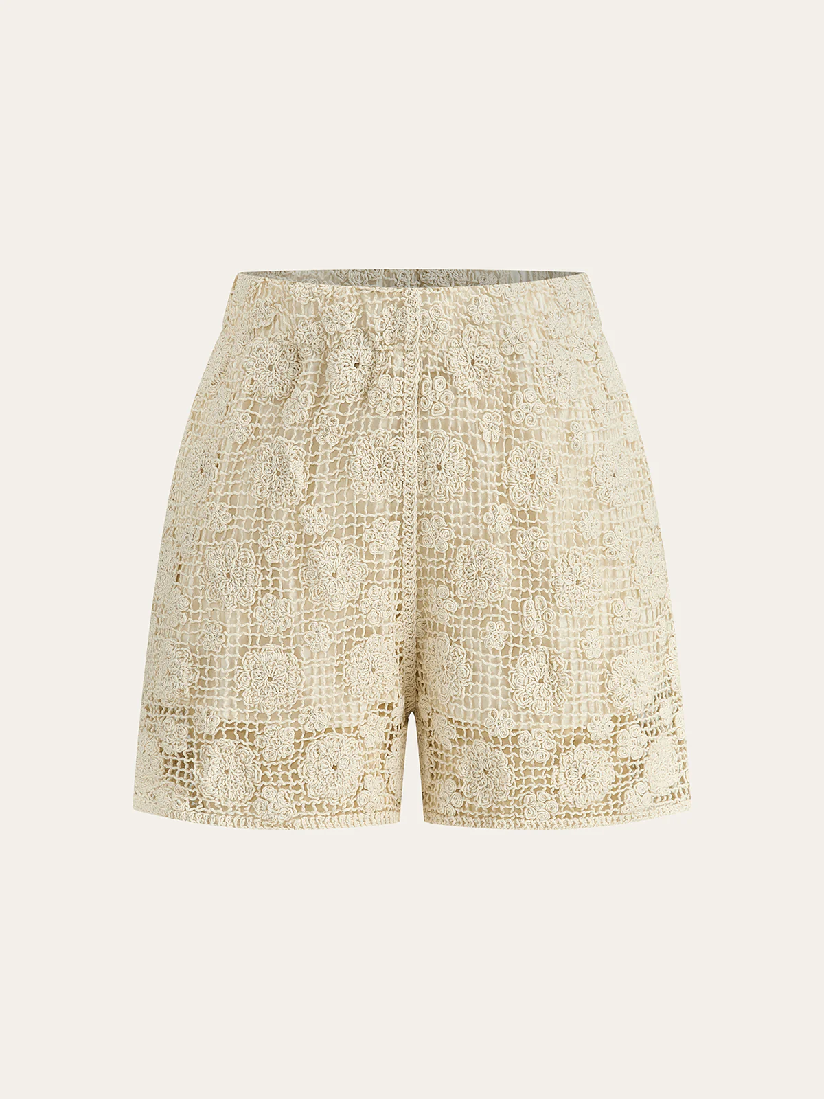 Floral Lace Sleeveless Shorts Set - Image 10