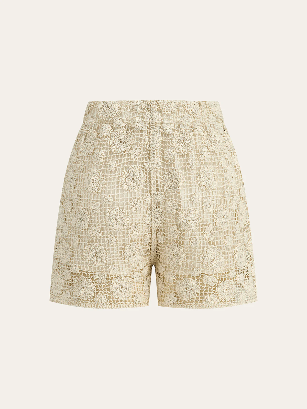 Floral Lace Sleeveless Shorts Set - Image 11