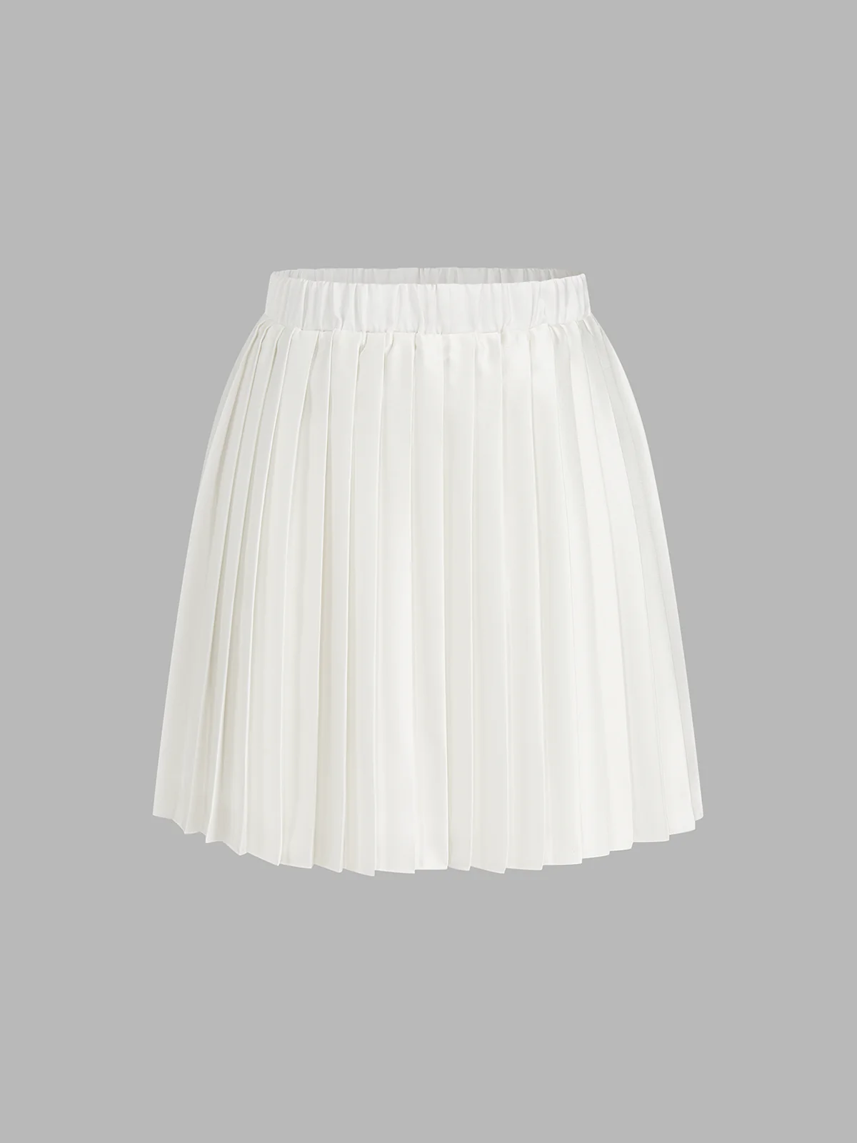 Floral Print Belted Vest & Pleated Mini Skirt Set - Image 6