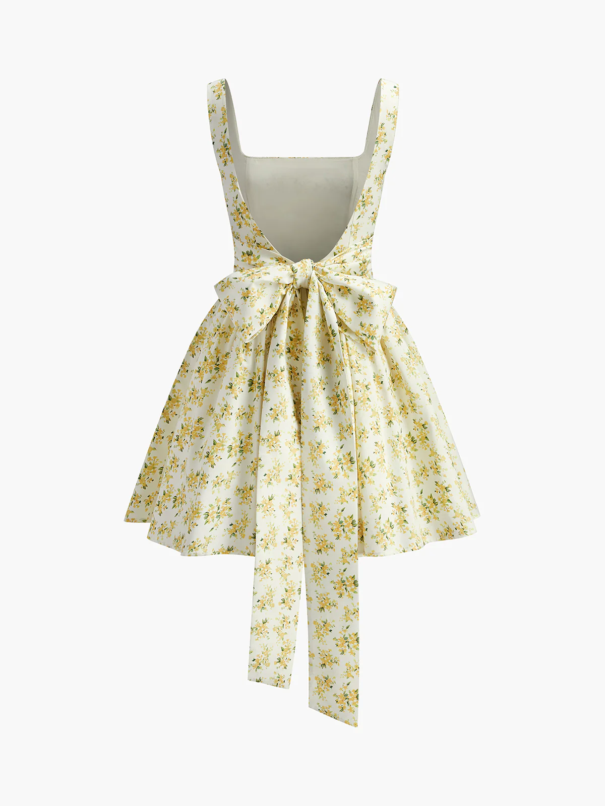 Floral Print Bow Back Dress - Image 10
