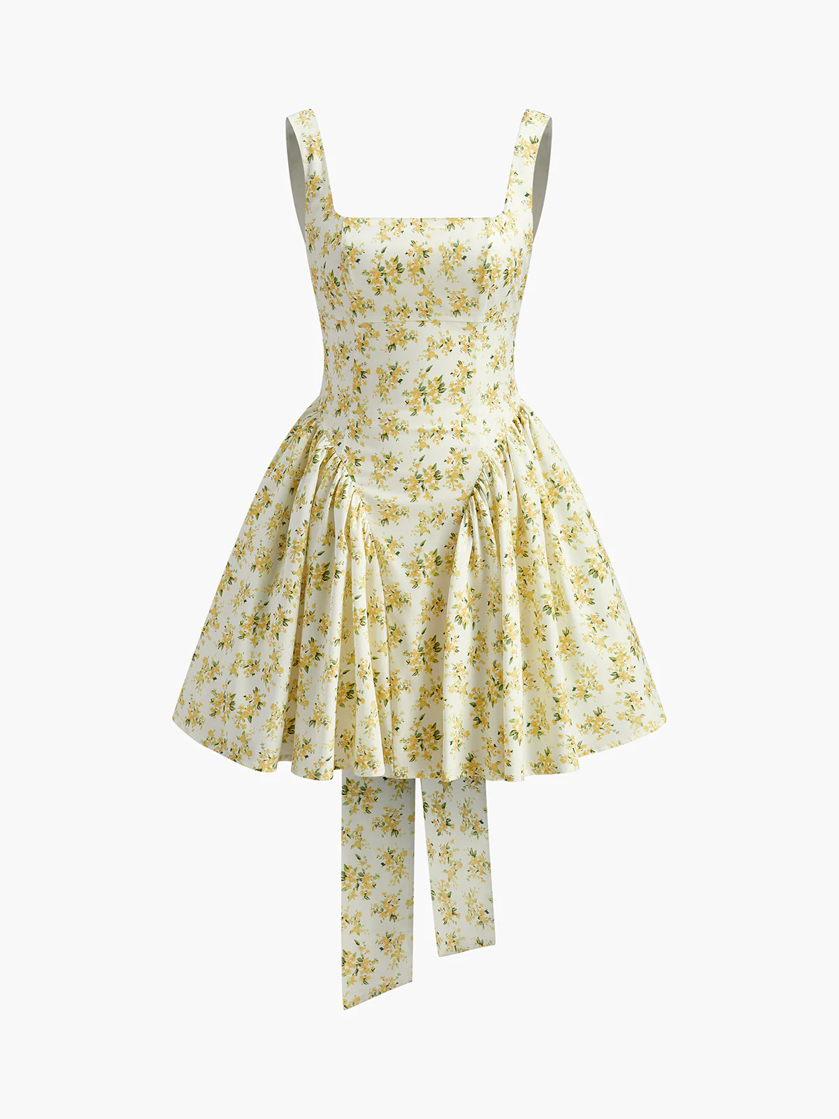 Floral Print Bow Back Dress - Image 7