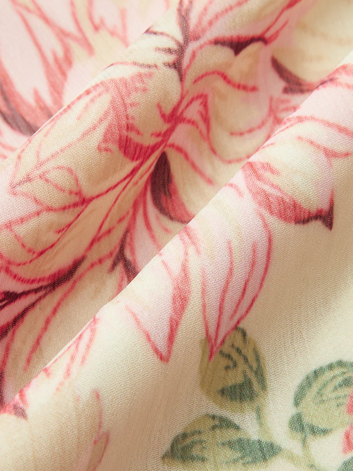 Floral Print Bow Neck Belted Maxi Dress - Image 3