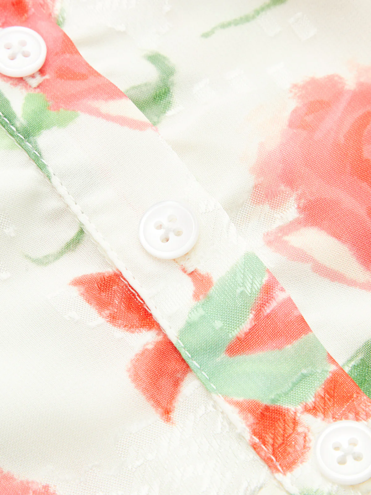 Floral Print Button Front Ruffled Cami Top - Image 3