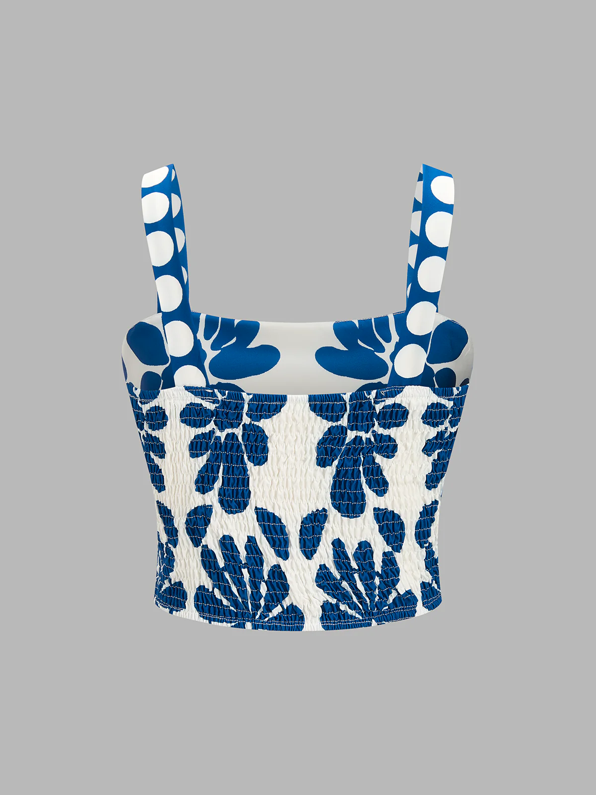 Floral Print Cami Top & Smocked Skirt Set - Image 3