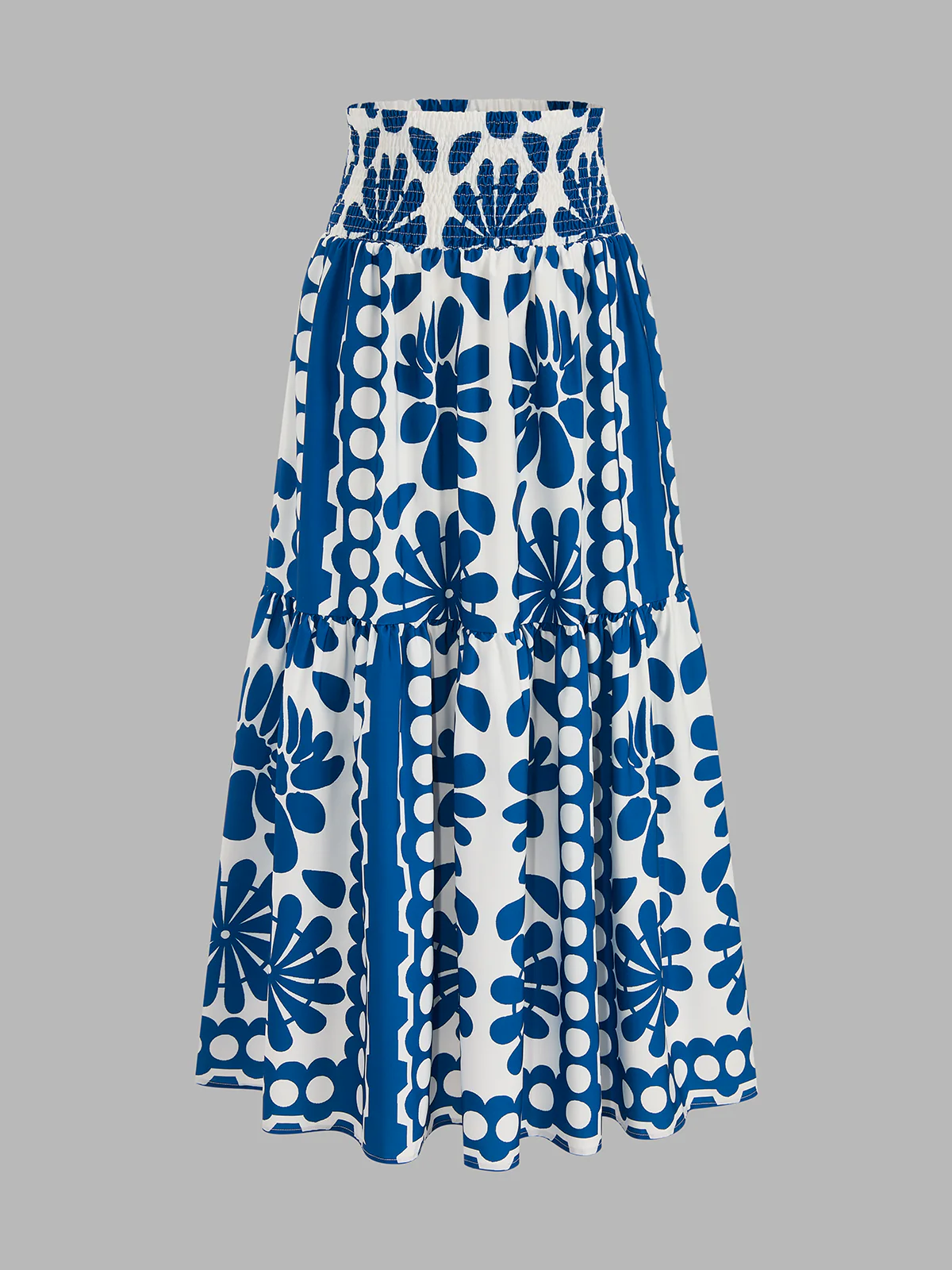 Floral Print Cami Top & Smocked Skirt Set - Image 4