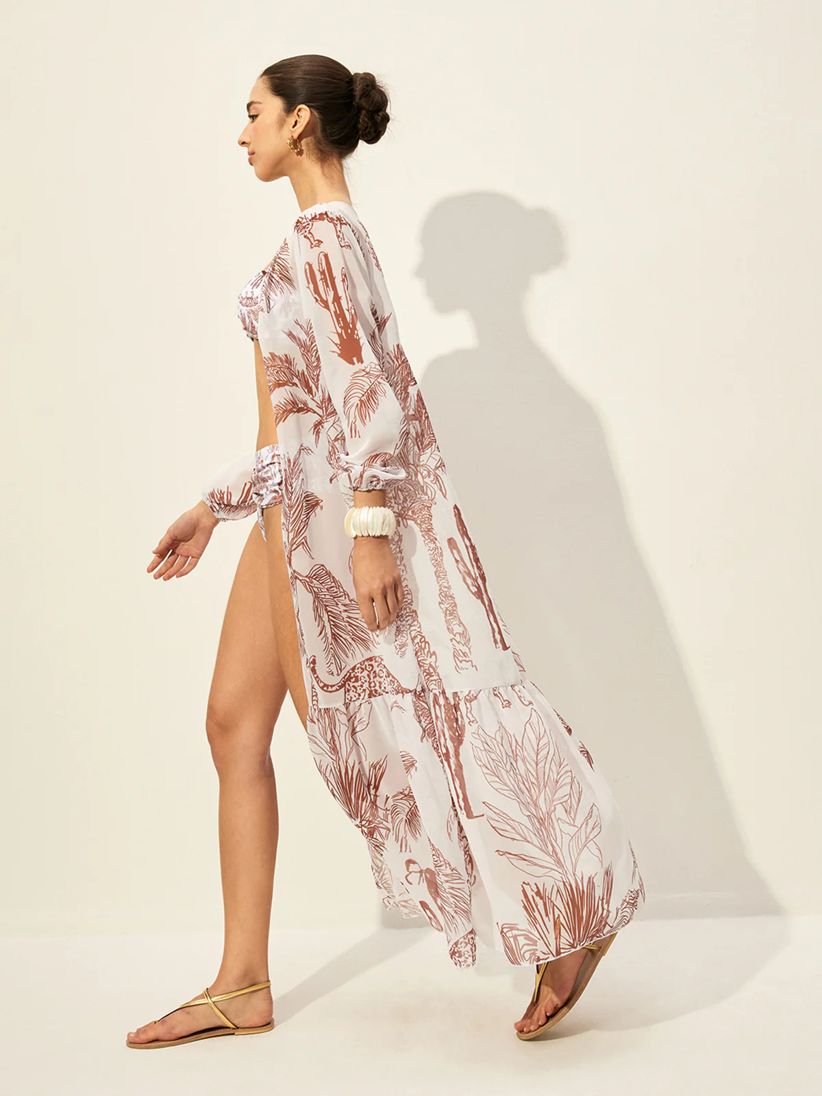 Floral Print Cover-Up Skirt - Image 6