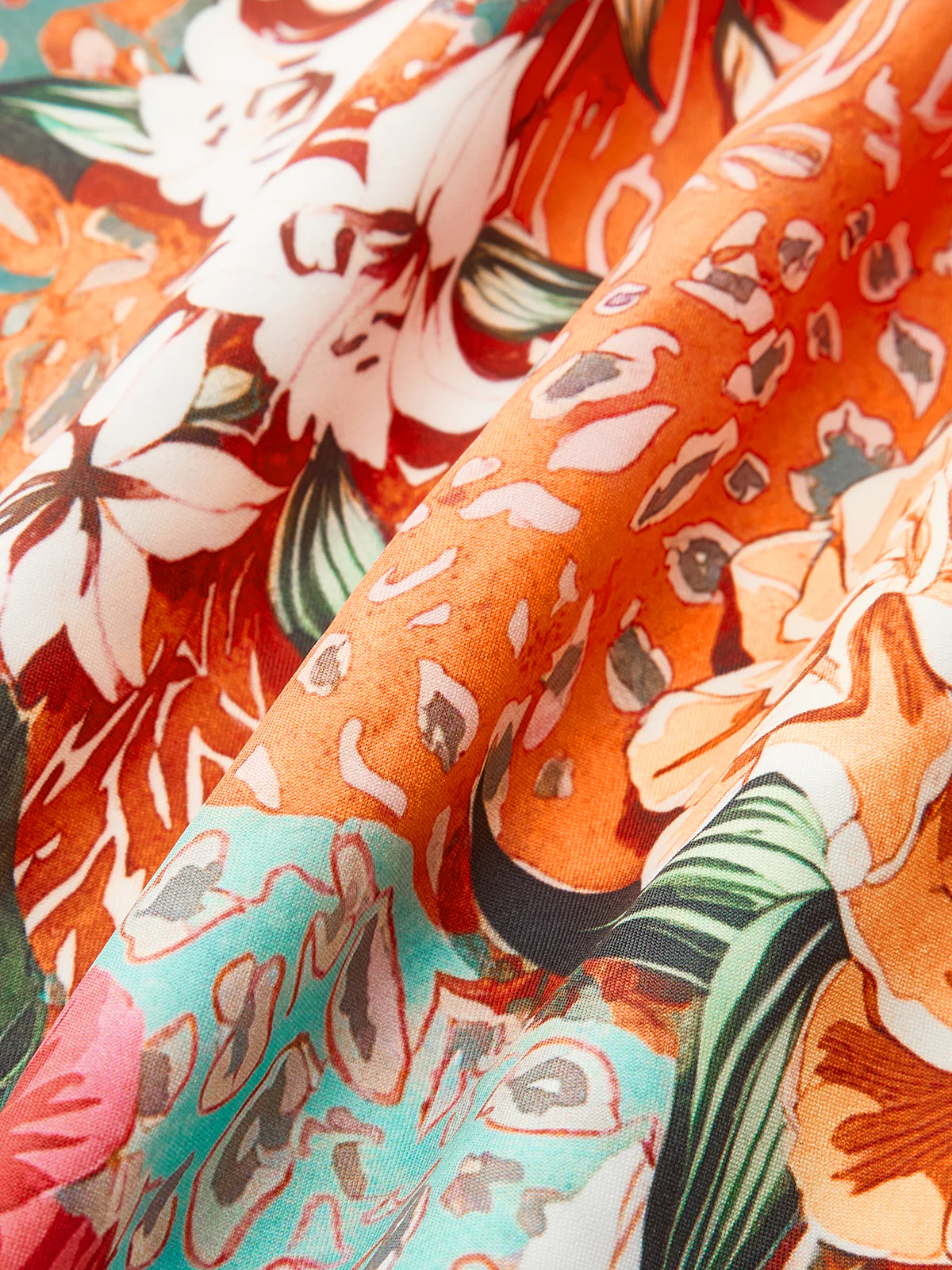 Floral Print Cross-Back Dress - Image 7