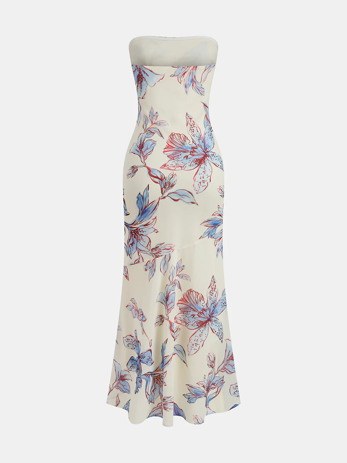 Floral Print Halter Maxi Dress - Image 4