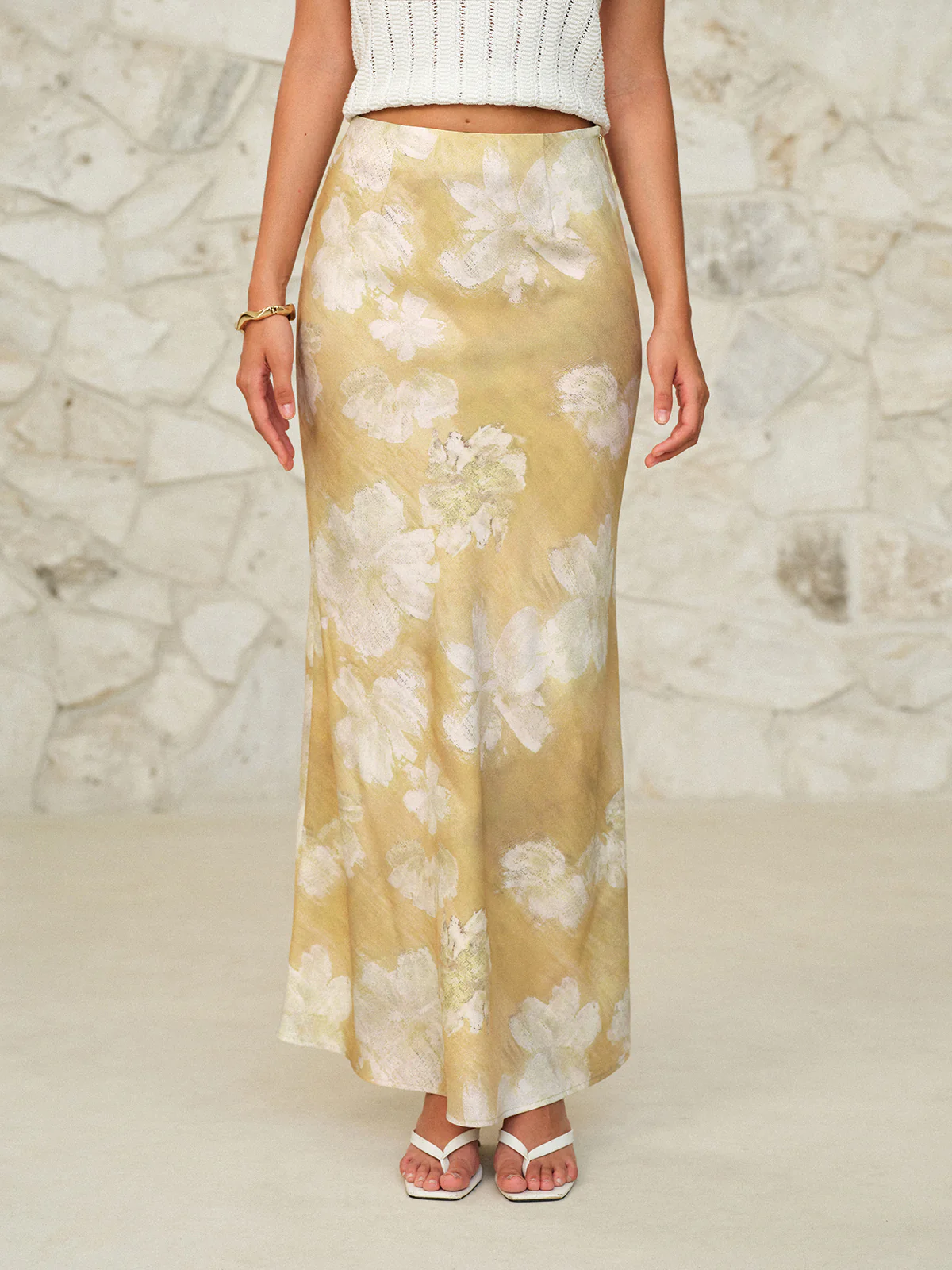 Floral Print Maxi Skirt