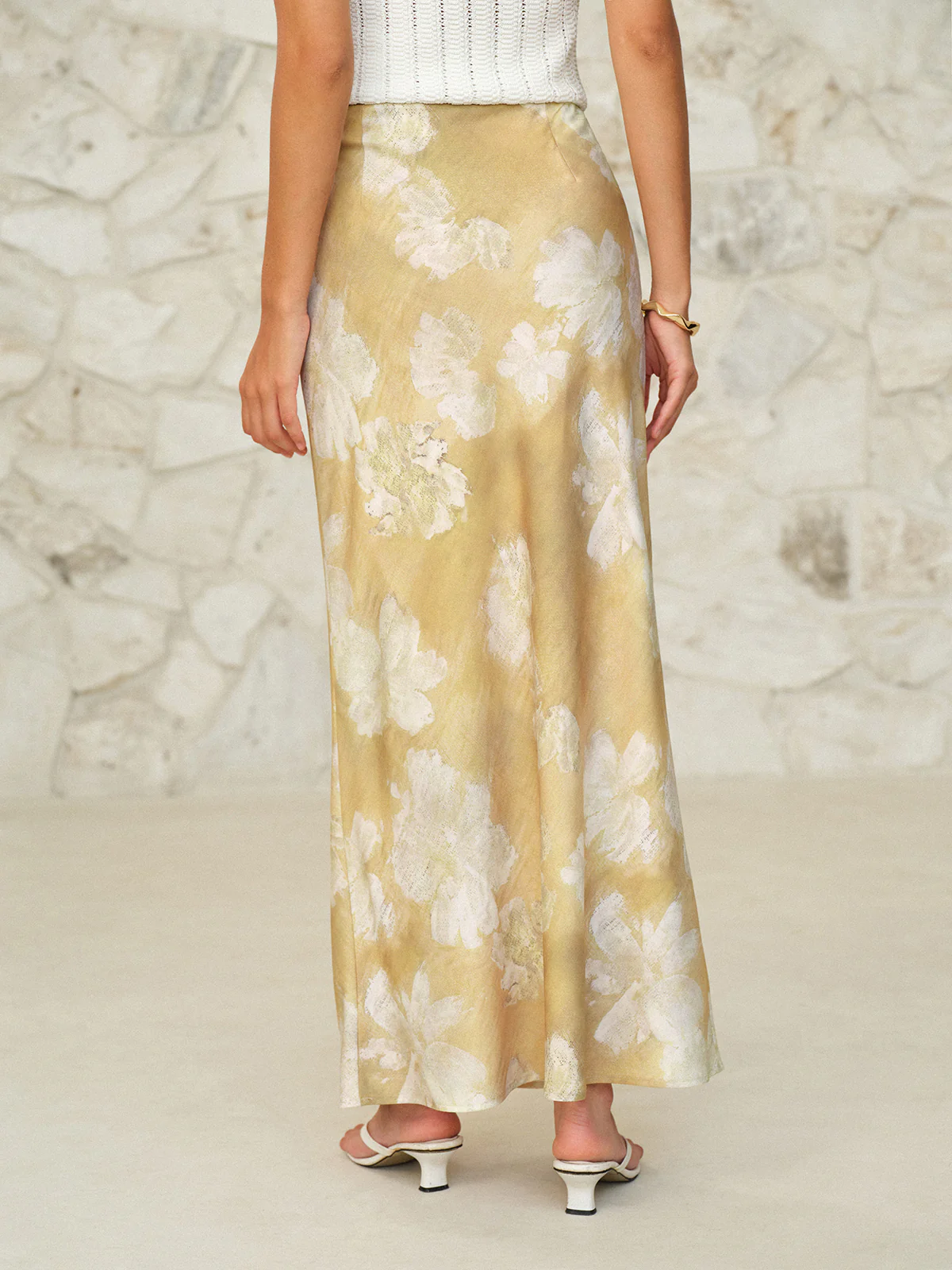 Floral Print Maxi Skirt - Image 3