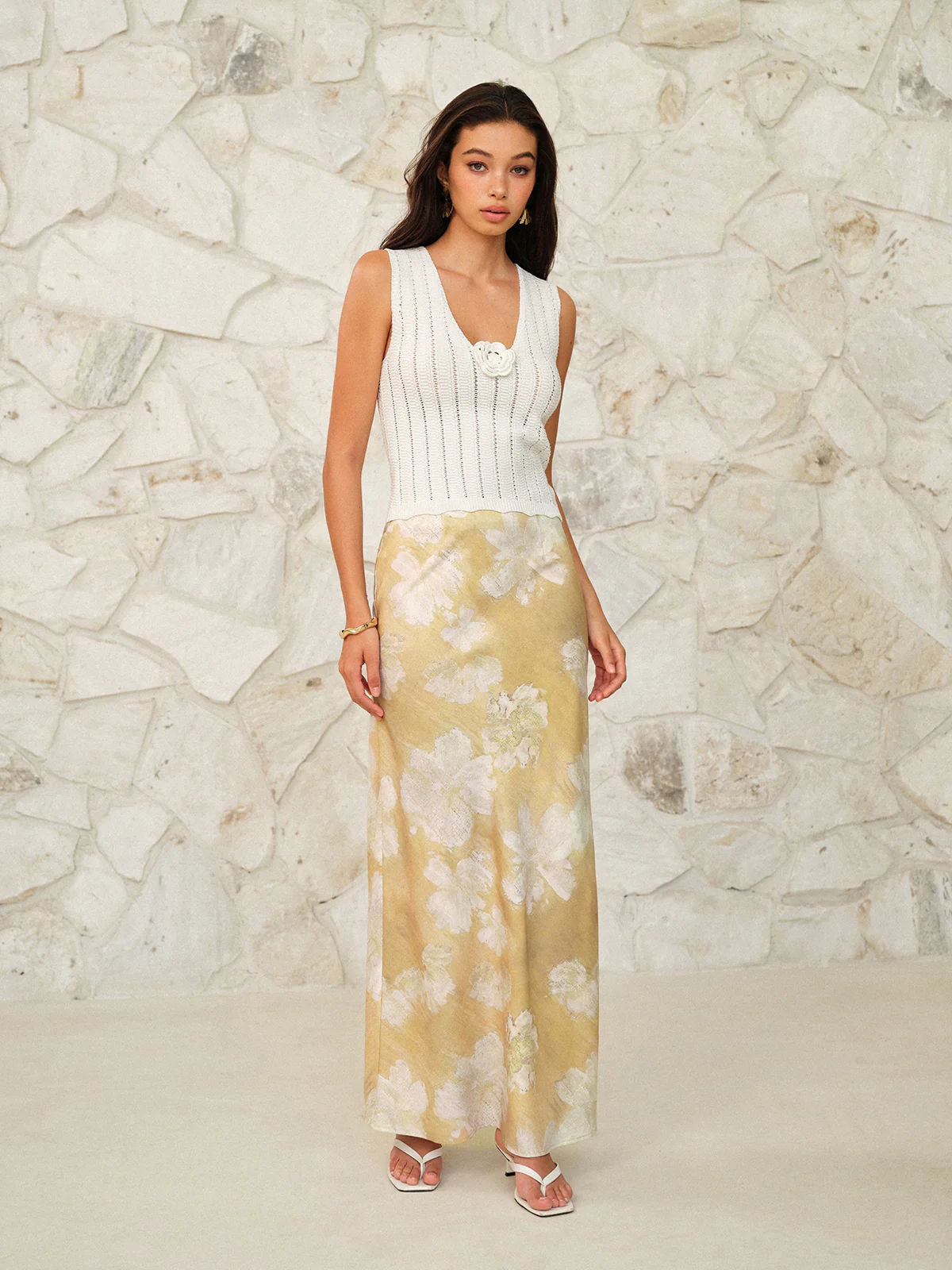 Floral Print Maxi Skirt - Image 4