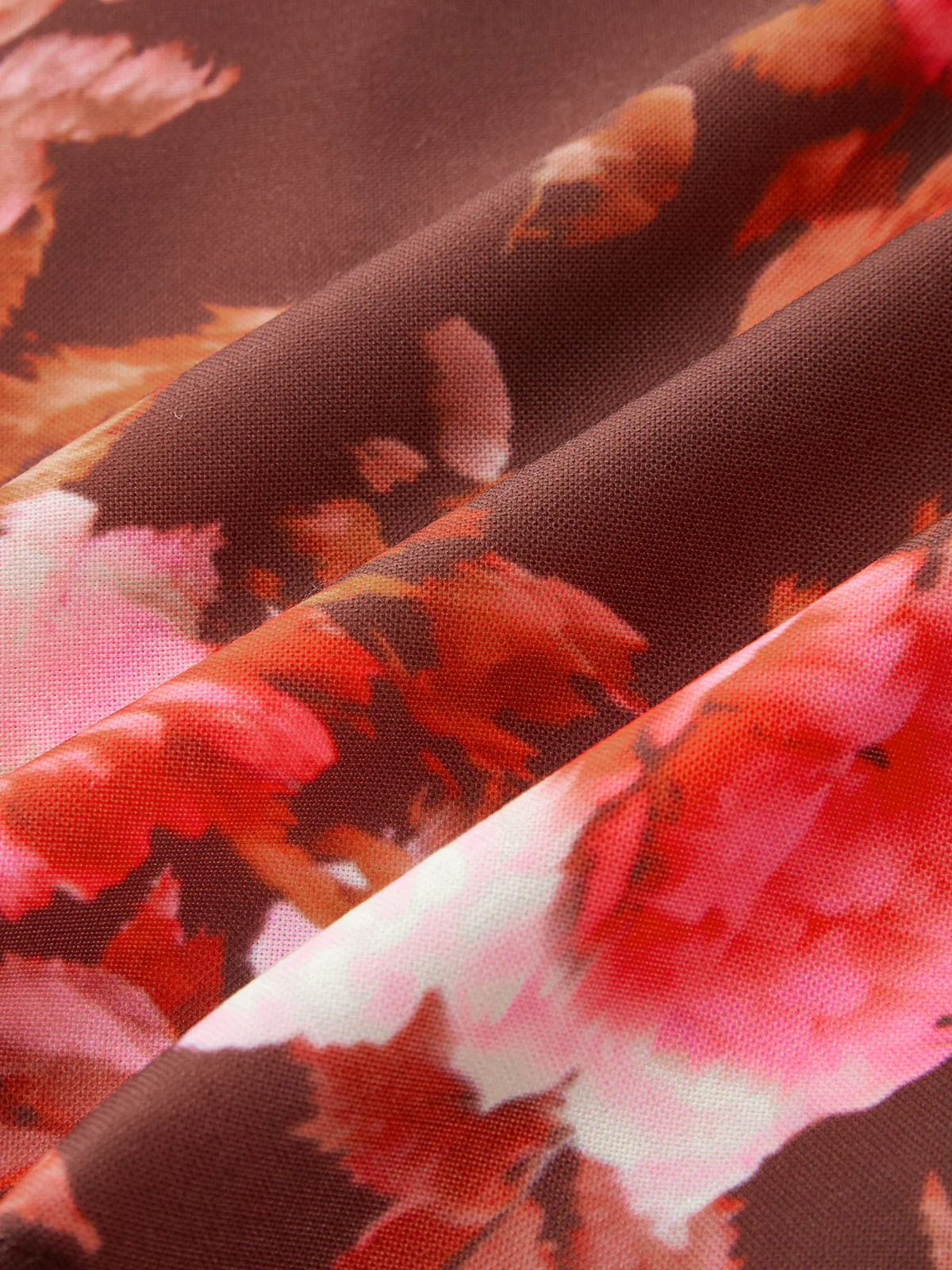 Floral Print Mid Waist Casual Shorts - Image 3