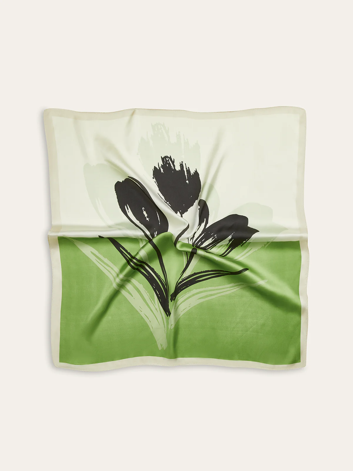 Floral Print Square Scarf