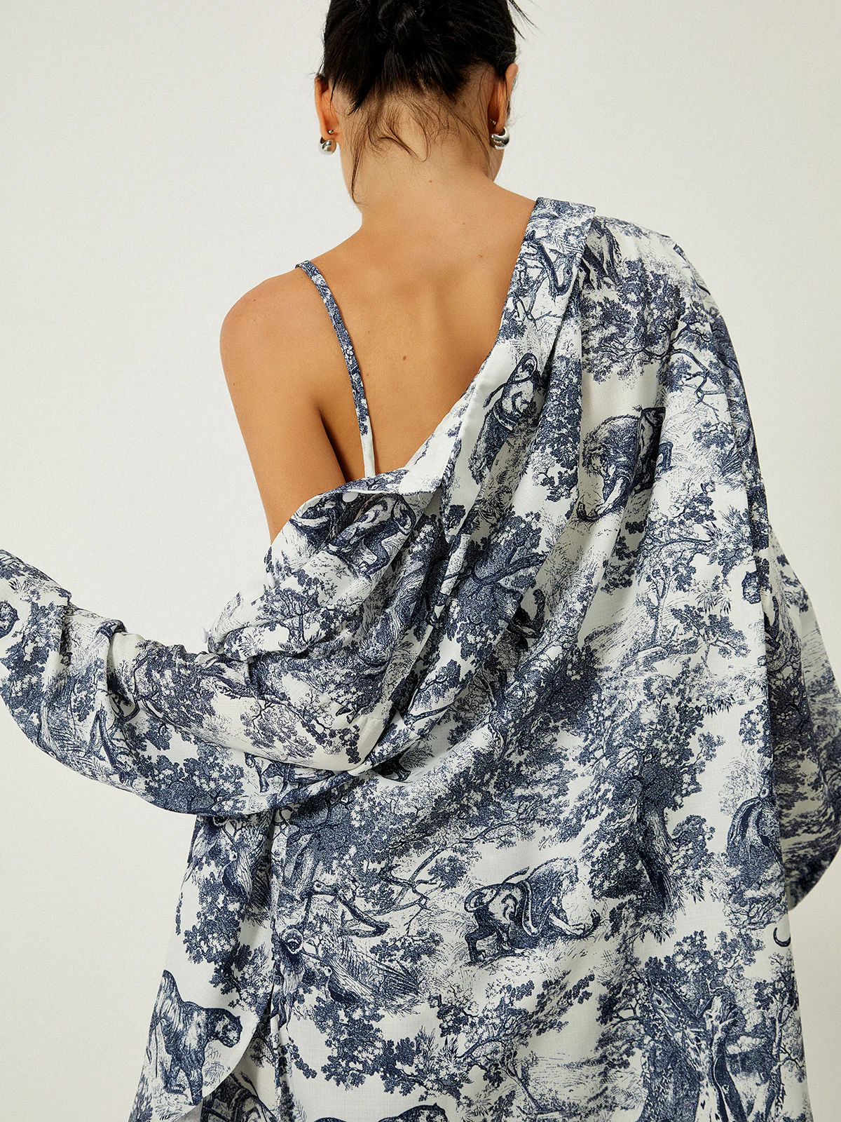 Floral Print Three Piece Shorts Set - Image 3