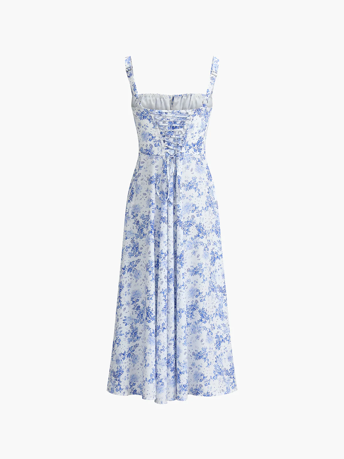 Floral Print Tie-Detail Cami Midi Dress - Image 6