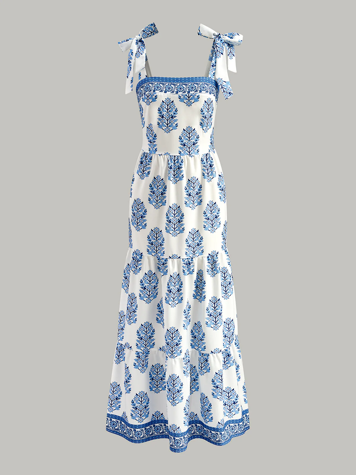 Floral Print Tie-Strap Dress