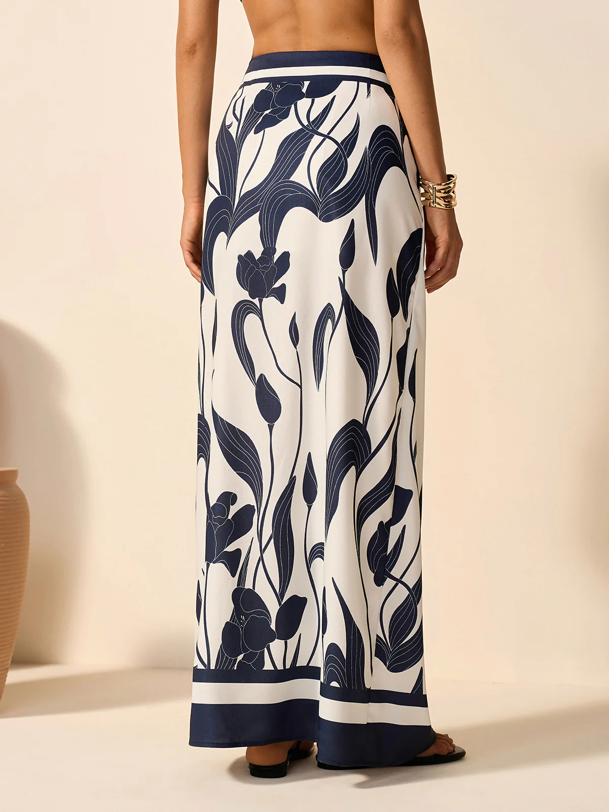 Floral Print Tie-Waist Skirt - Image 6