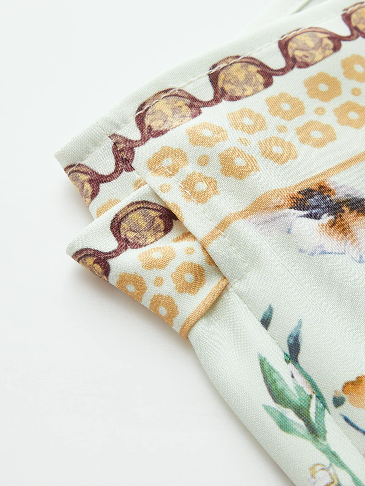 Floral Print Tie Wrap Mini Skirt - Image 4
