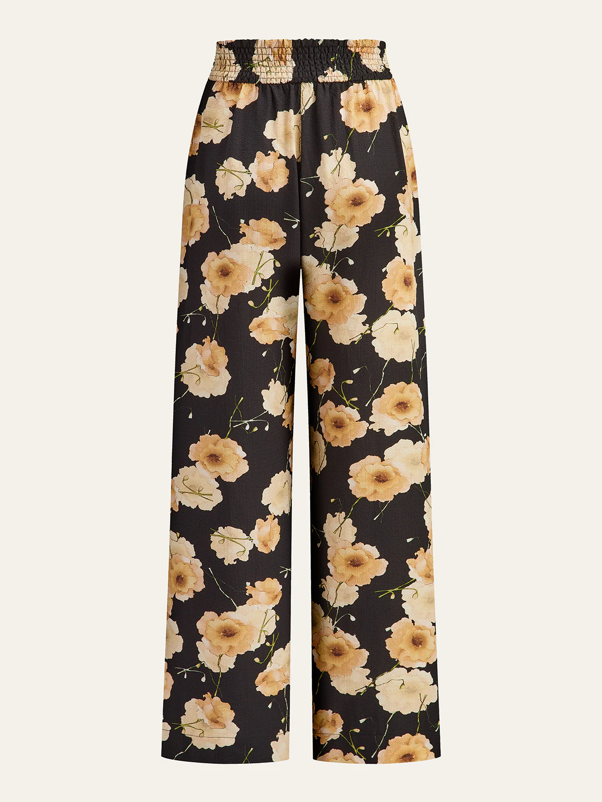 Floral Print Wide-Leg Pants - Image 2