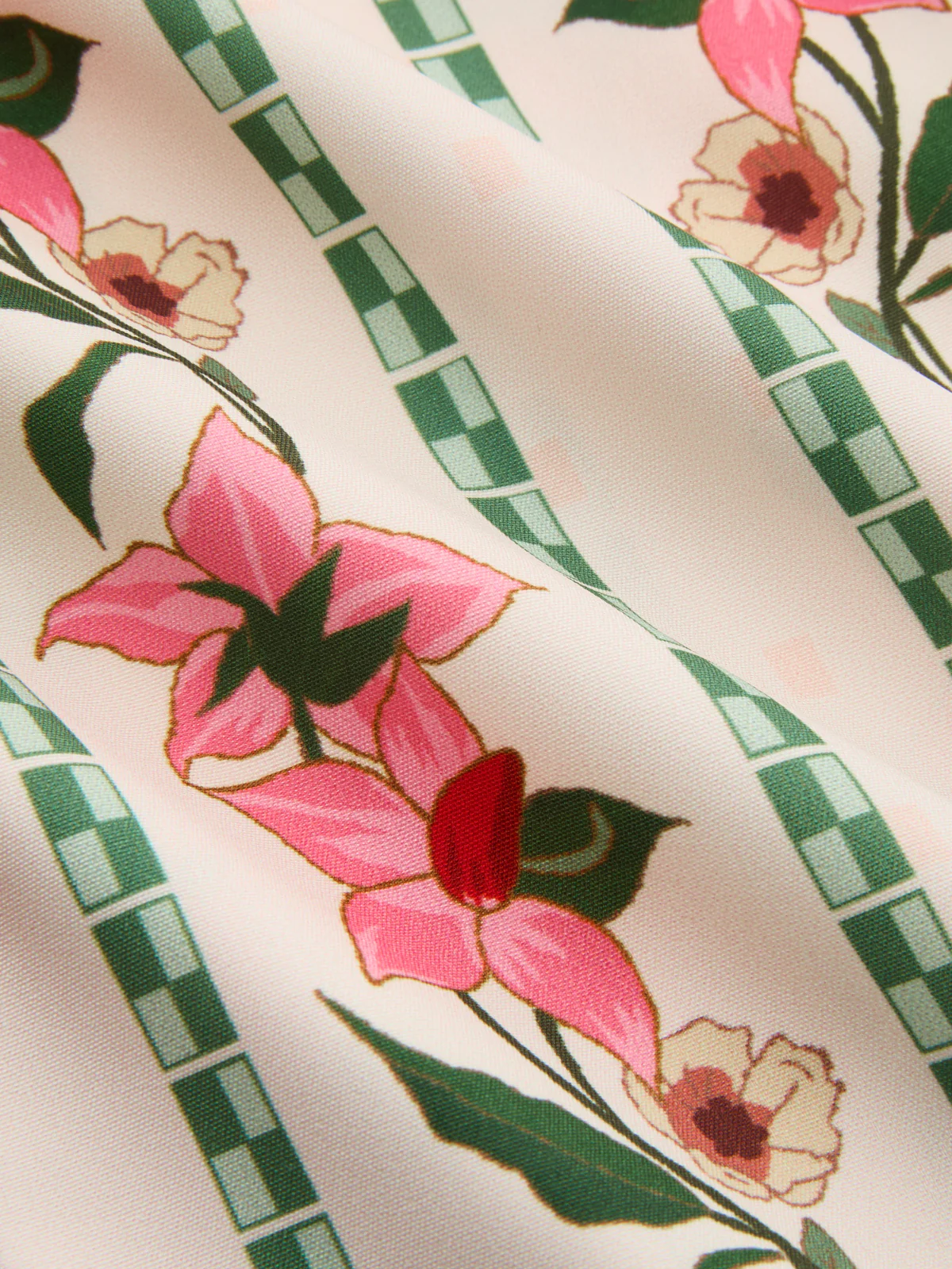 Floral Print Wrap Mini Dress - Image 9