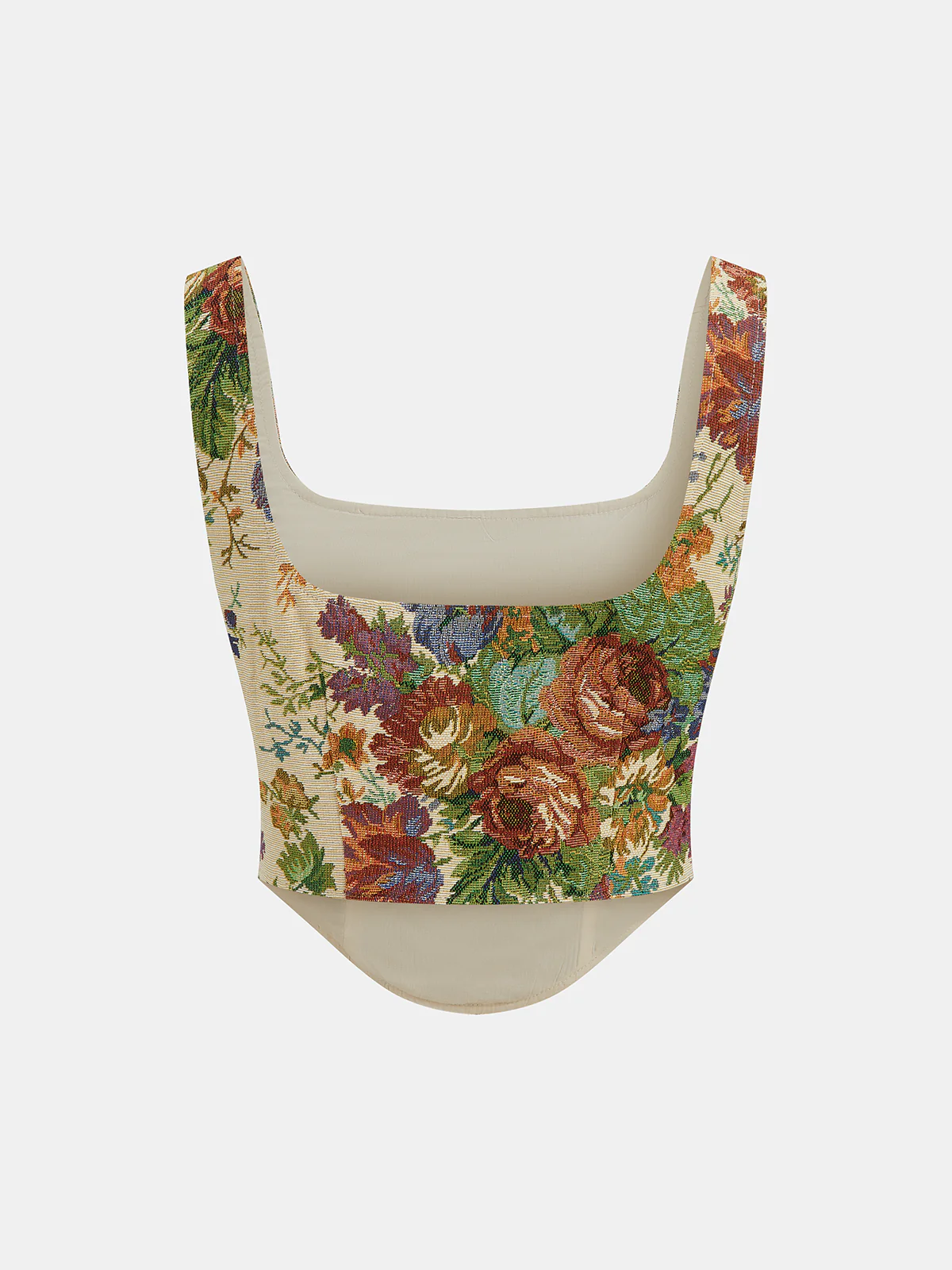 Floral Printed Corset & Mini Skirt Set - Image 3